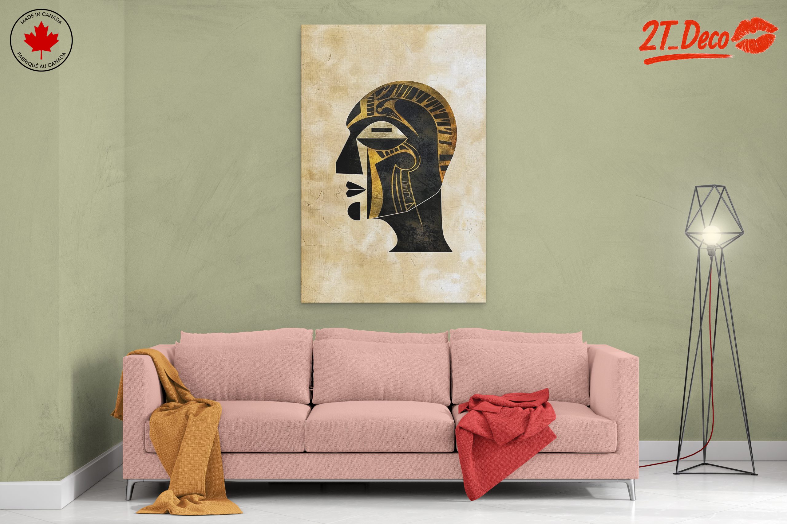 Stylized Egyptian Inspired Artwork for Modern Spaces - Image 2