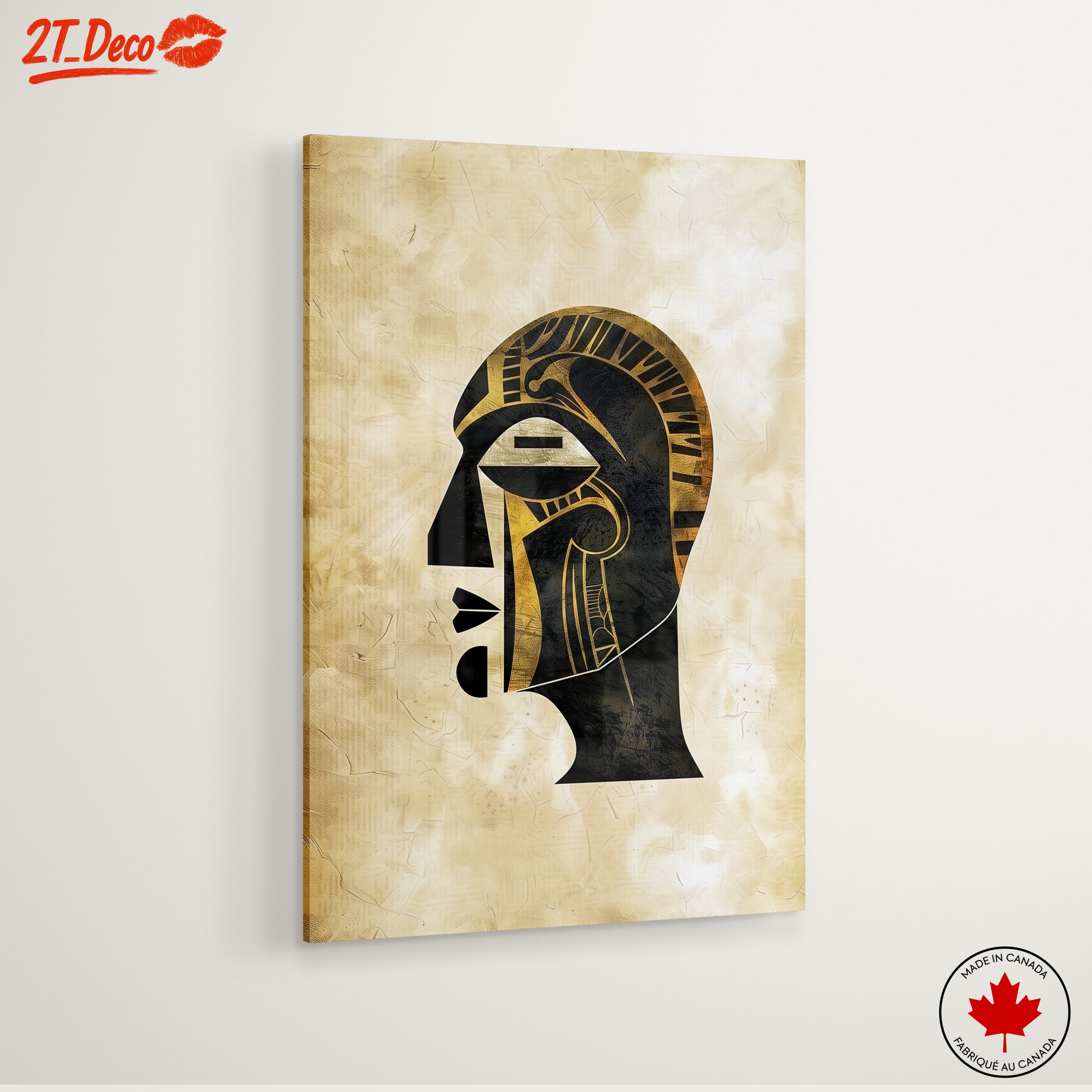 Stylized Egyptian Inspired Artwork for Modern Spaces - Image 6
