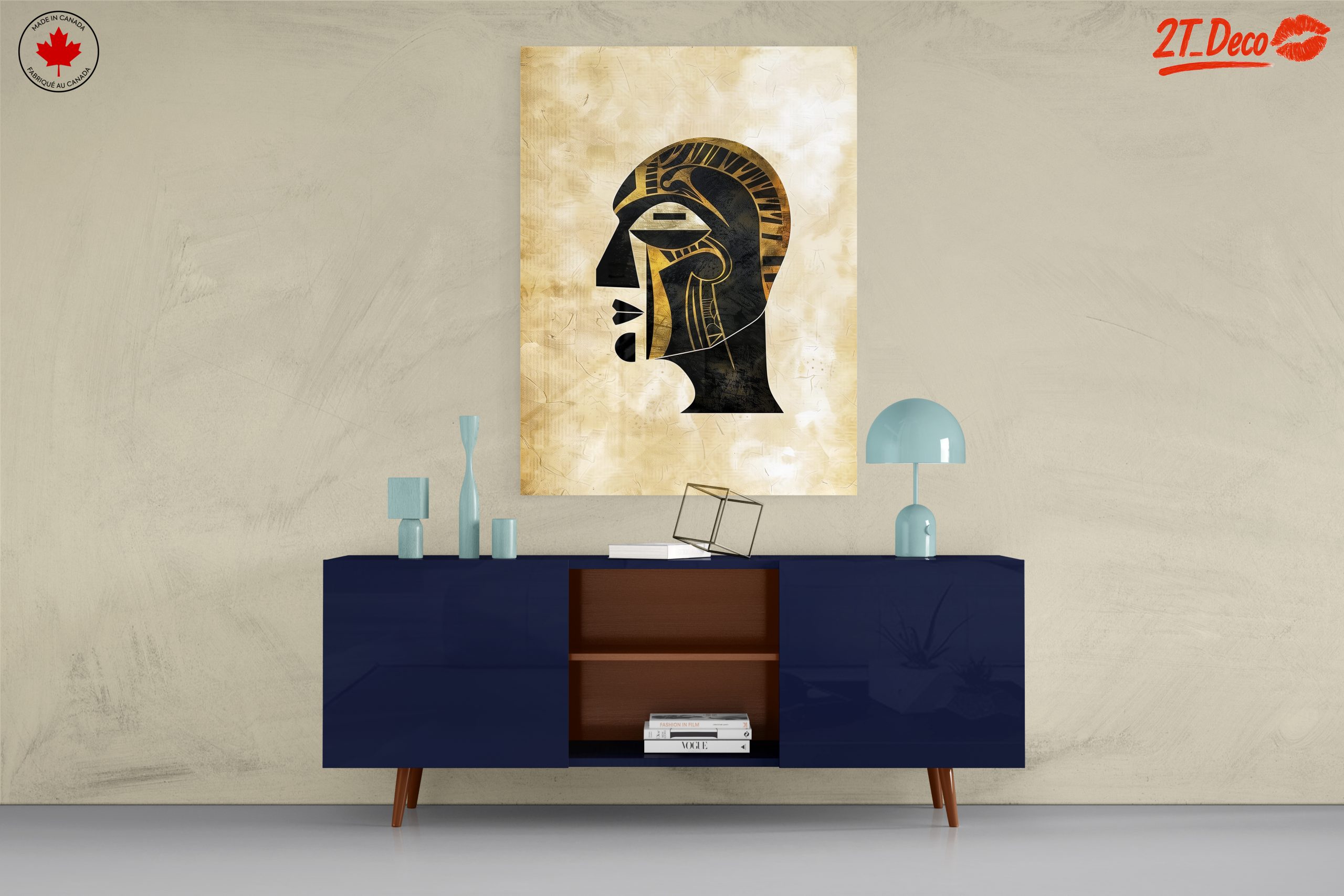 Stylized Egyptian Inspired Artwork for Modern Spaces - Image 8