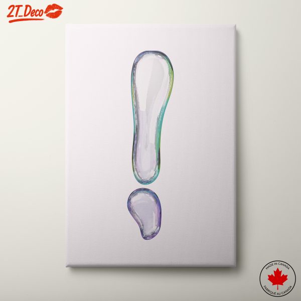 Colorful Abstract Exclamation Mark Art