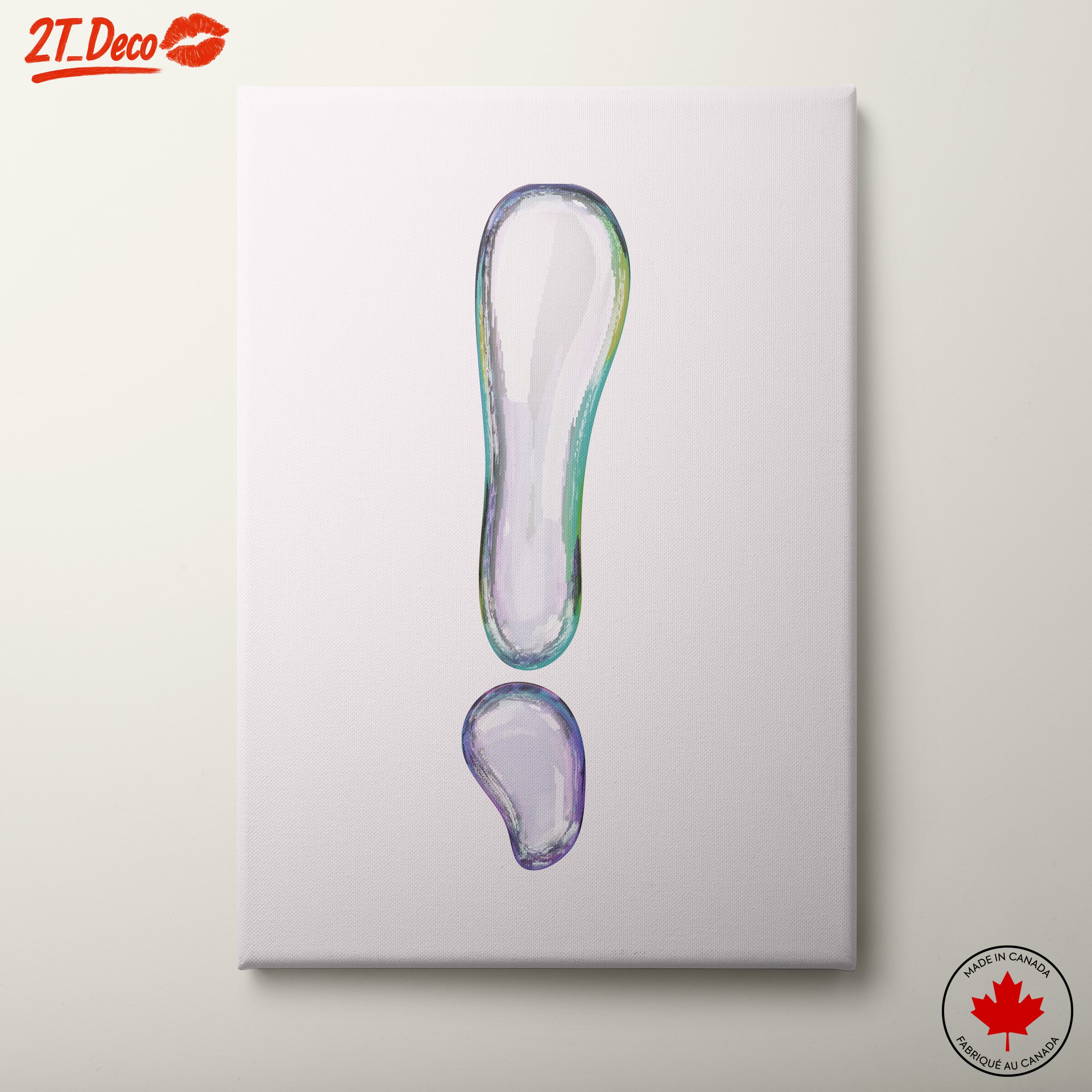 Colorful Abstract Exclamation Mark Art