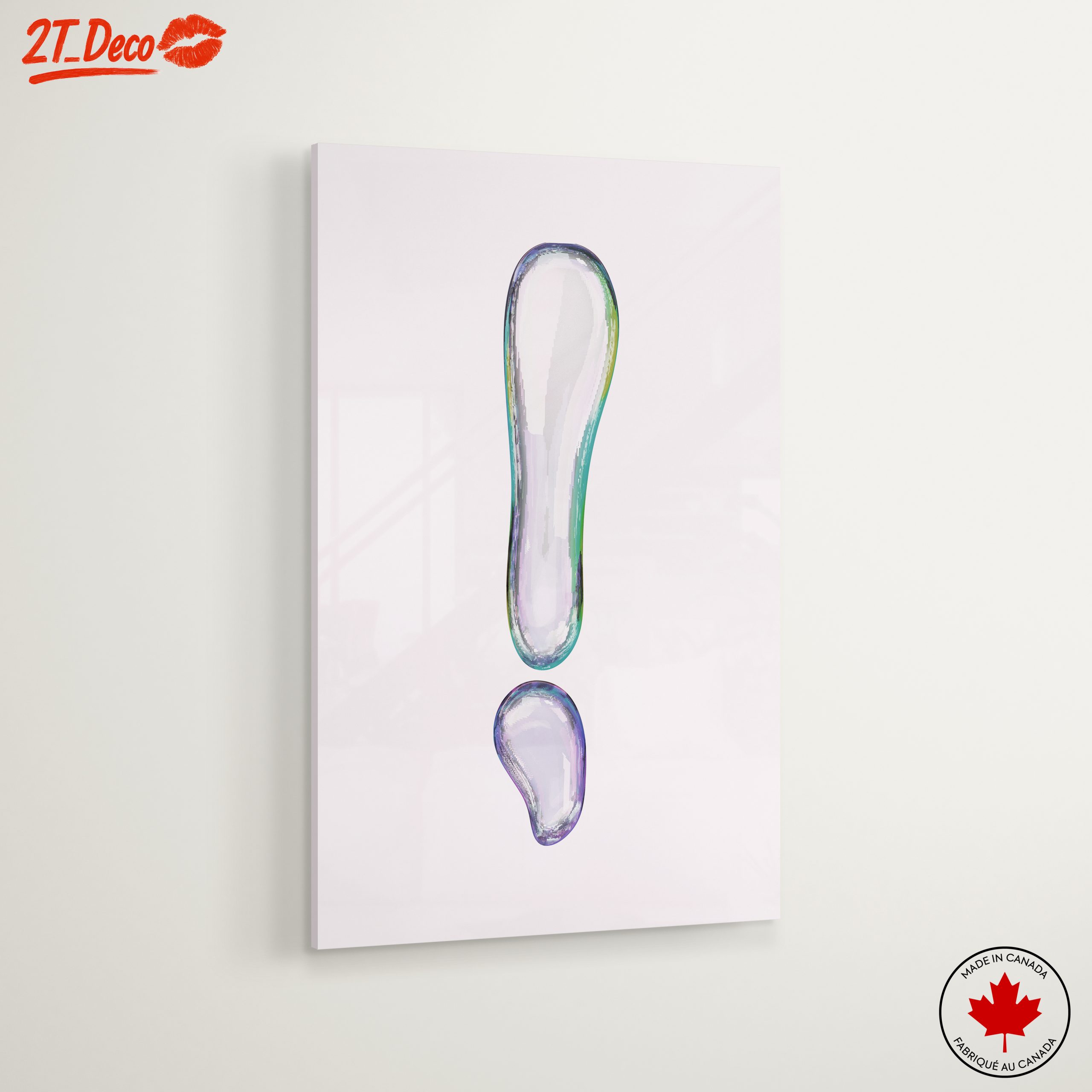 Colorful Abstract Exclamation Mark Art - Image 6