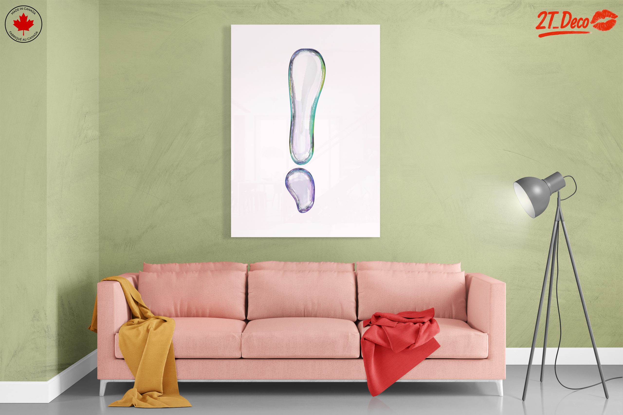 Colorful Abstract Exclamation Mark Art - Image 7
