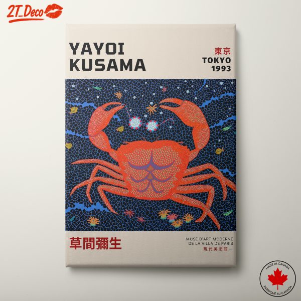 Yayoi Kusama Inspired Crab Art
