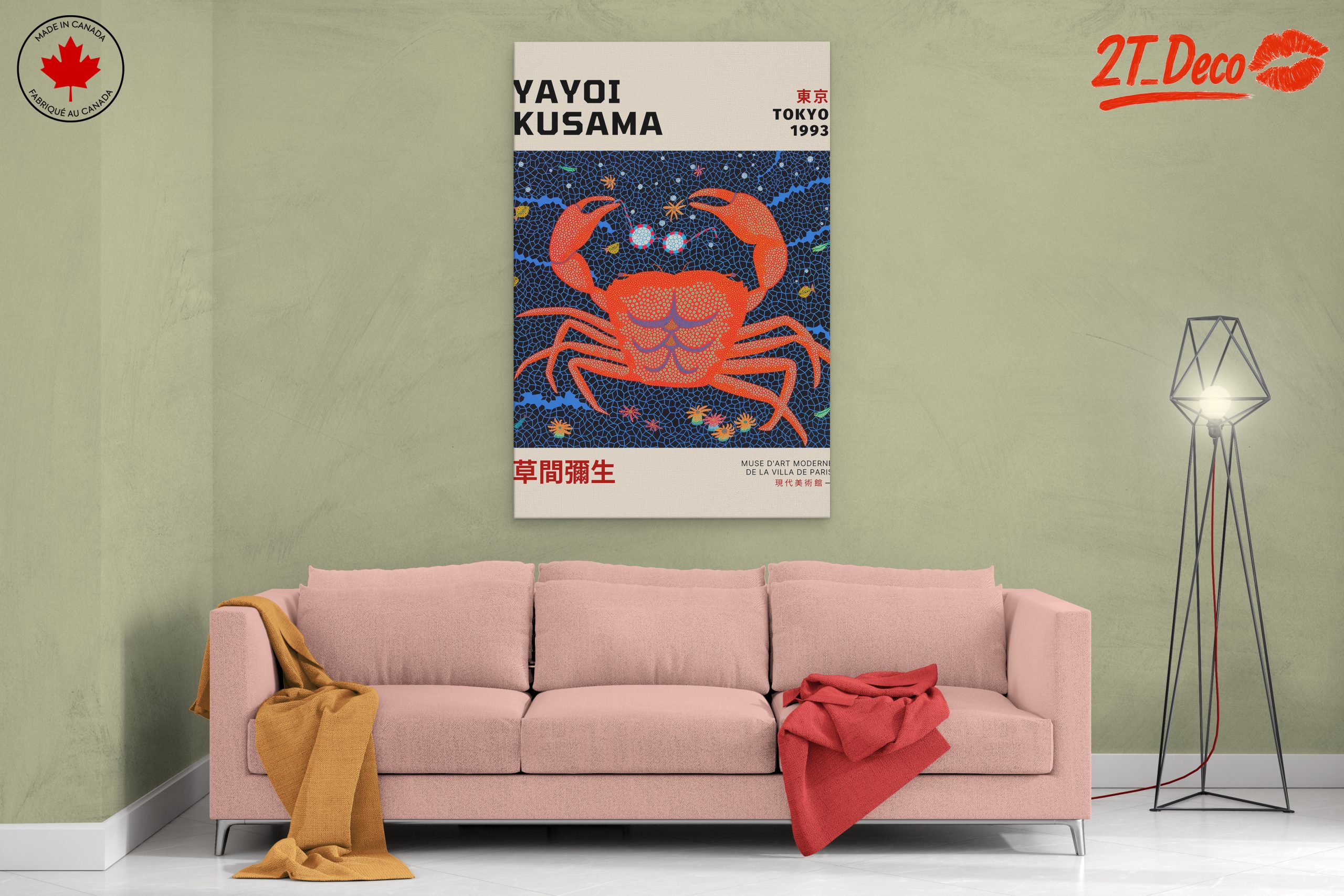 Yayoi Kusama Inspired Crab Art - Image 2