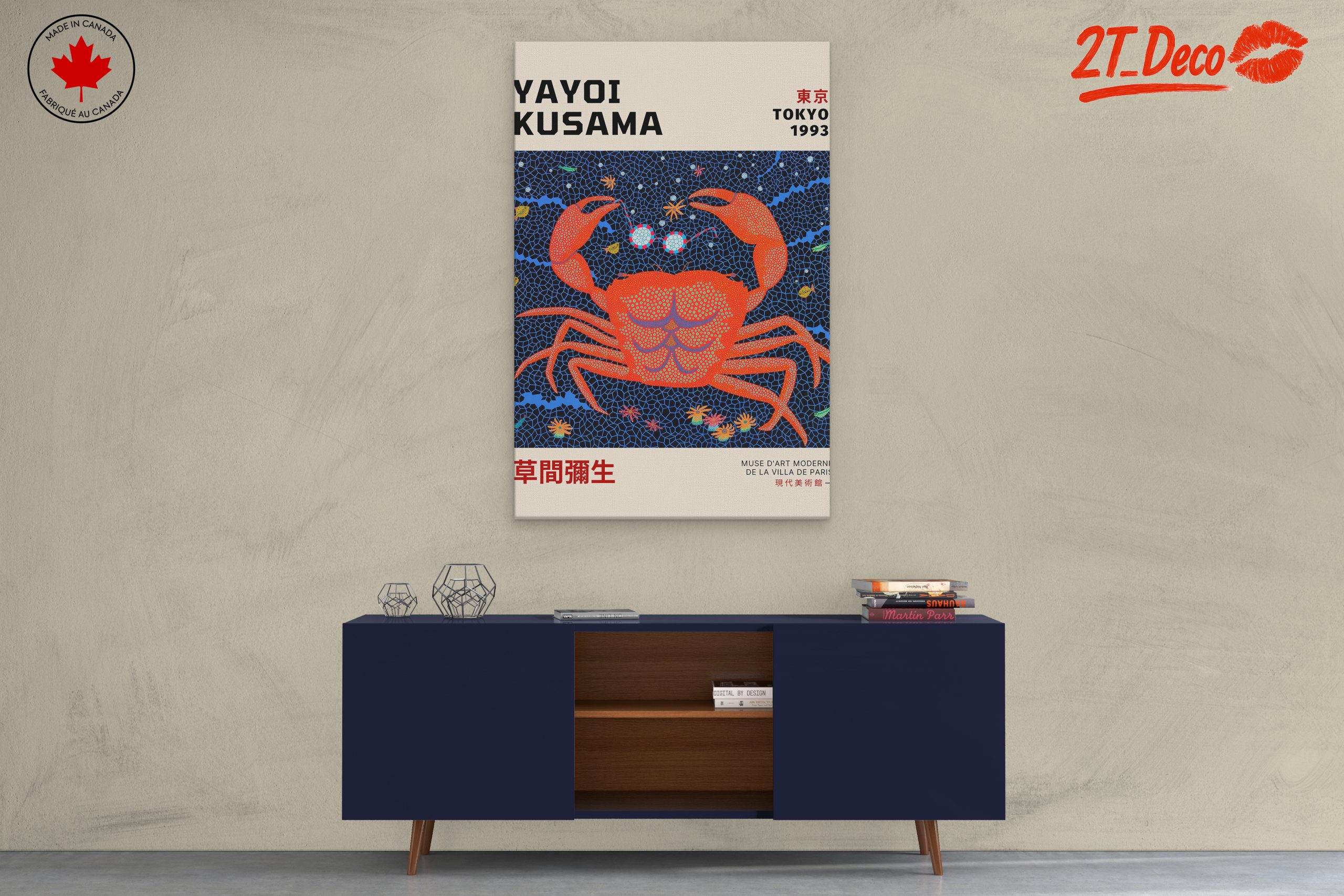 Yayoi Kusama Inspired Crab Art - Image 3
