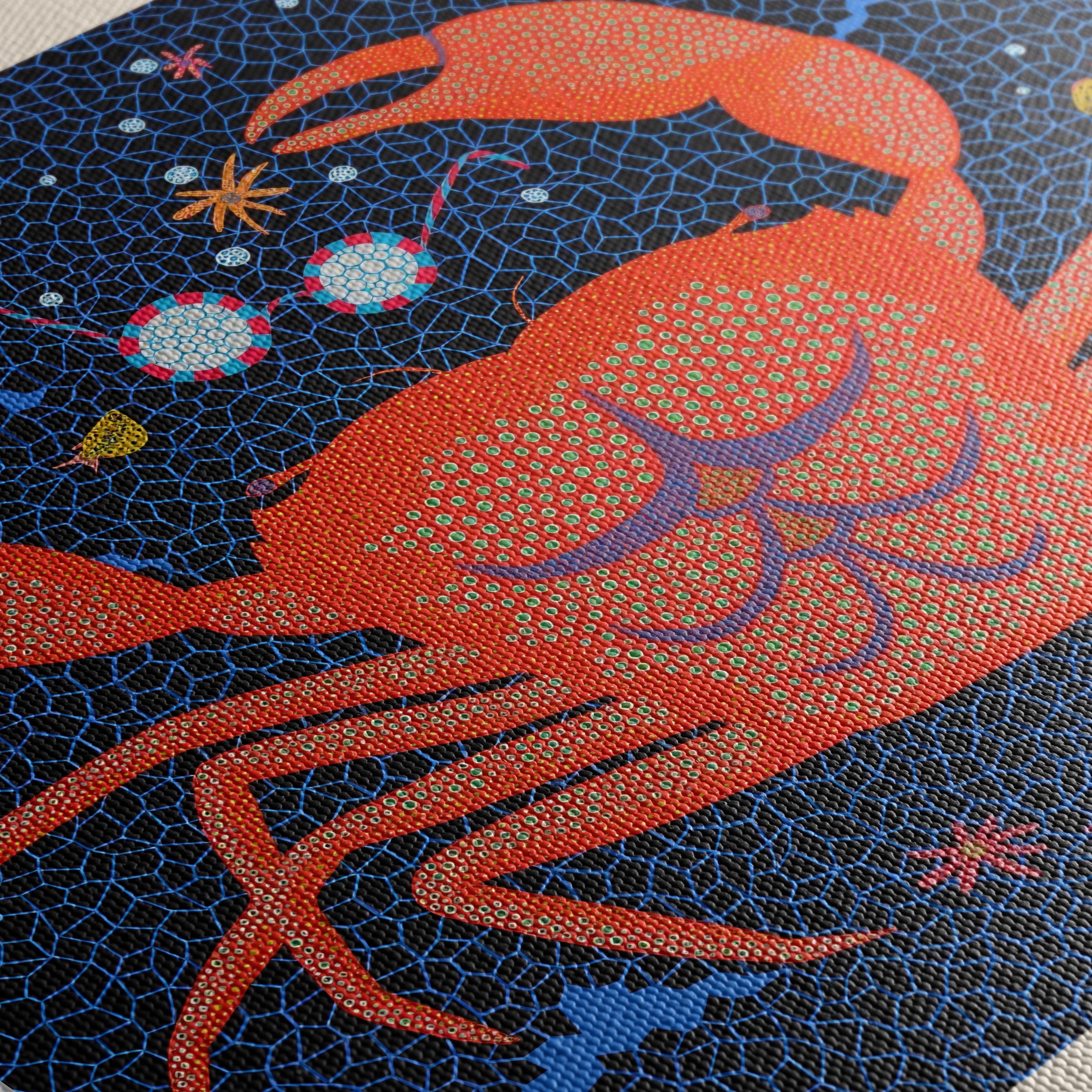Yayoi Kusama Inspired Crab Art - Image 5