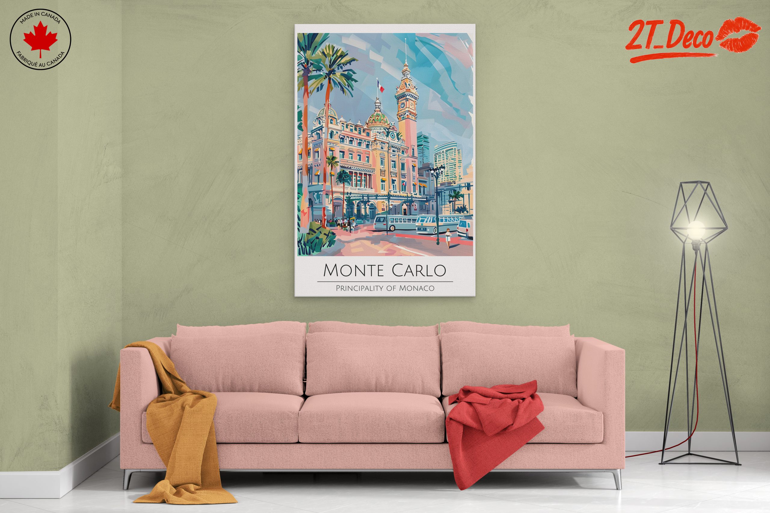 Monte Carlo City Scene Art - Image 2