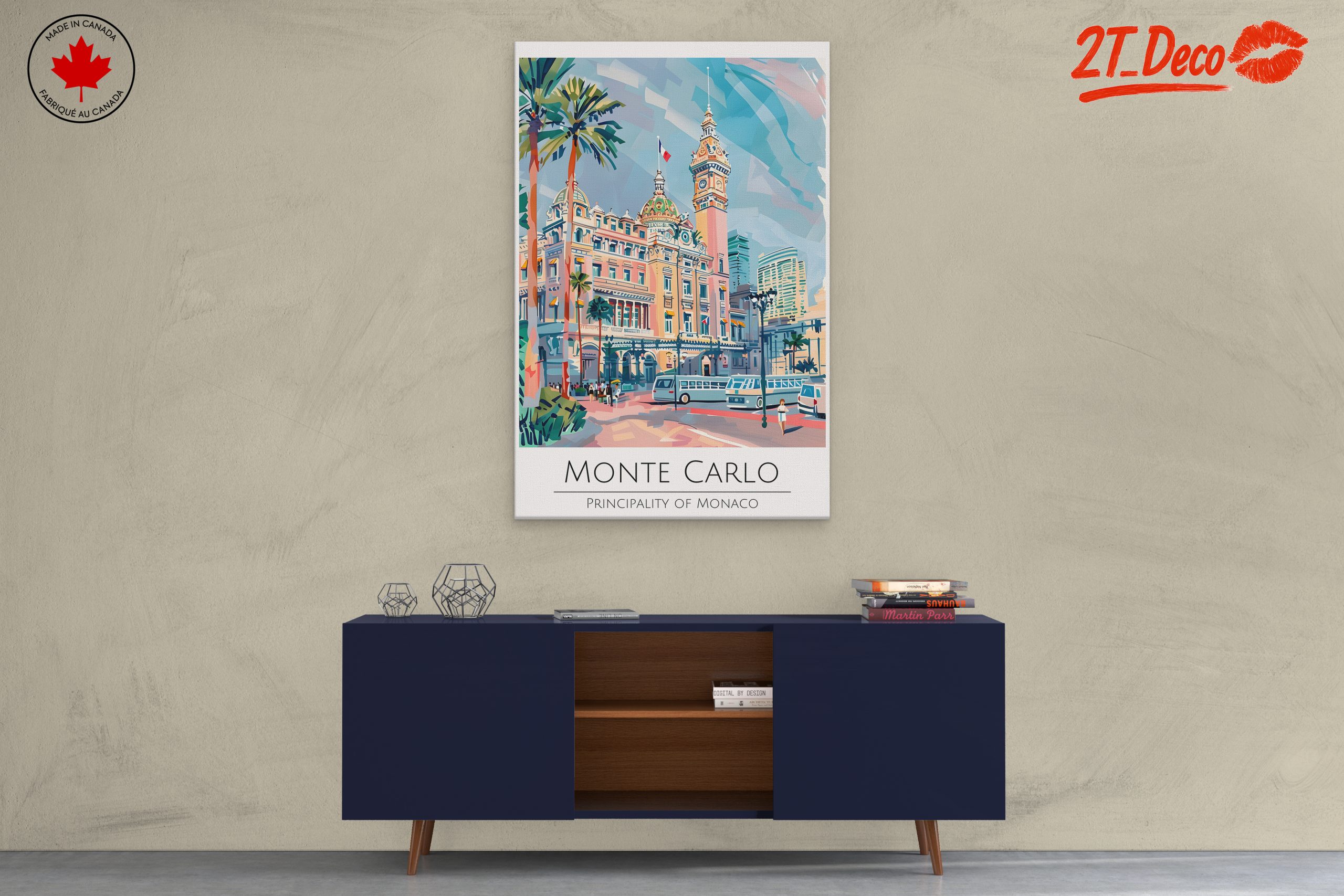 Monte Carlo City Scene Art - Image 3