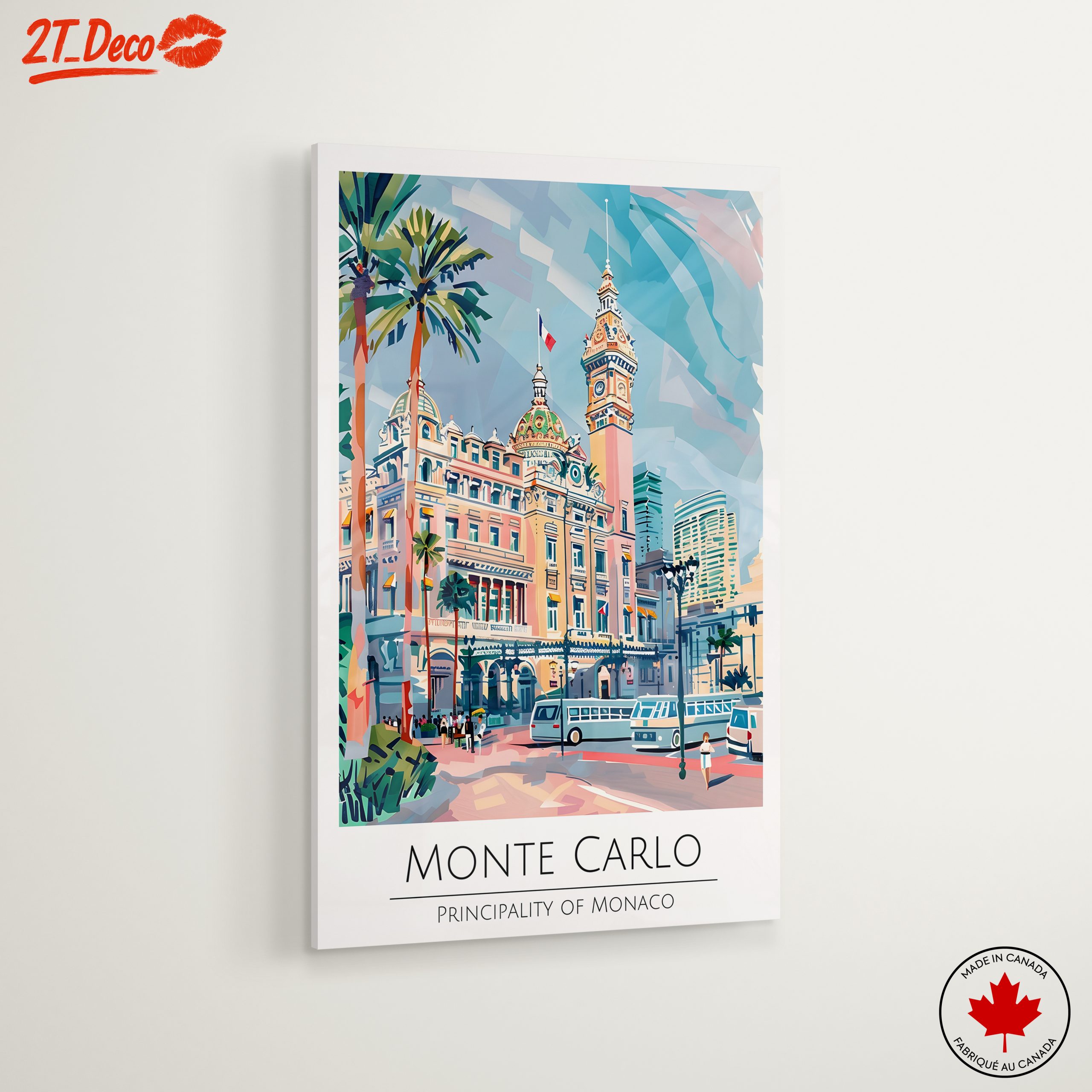 Monte Carlo City Scene Art - Image 6