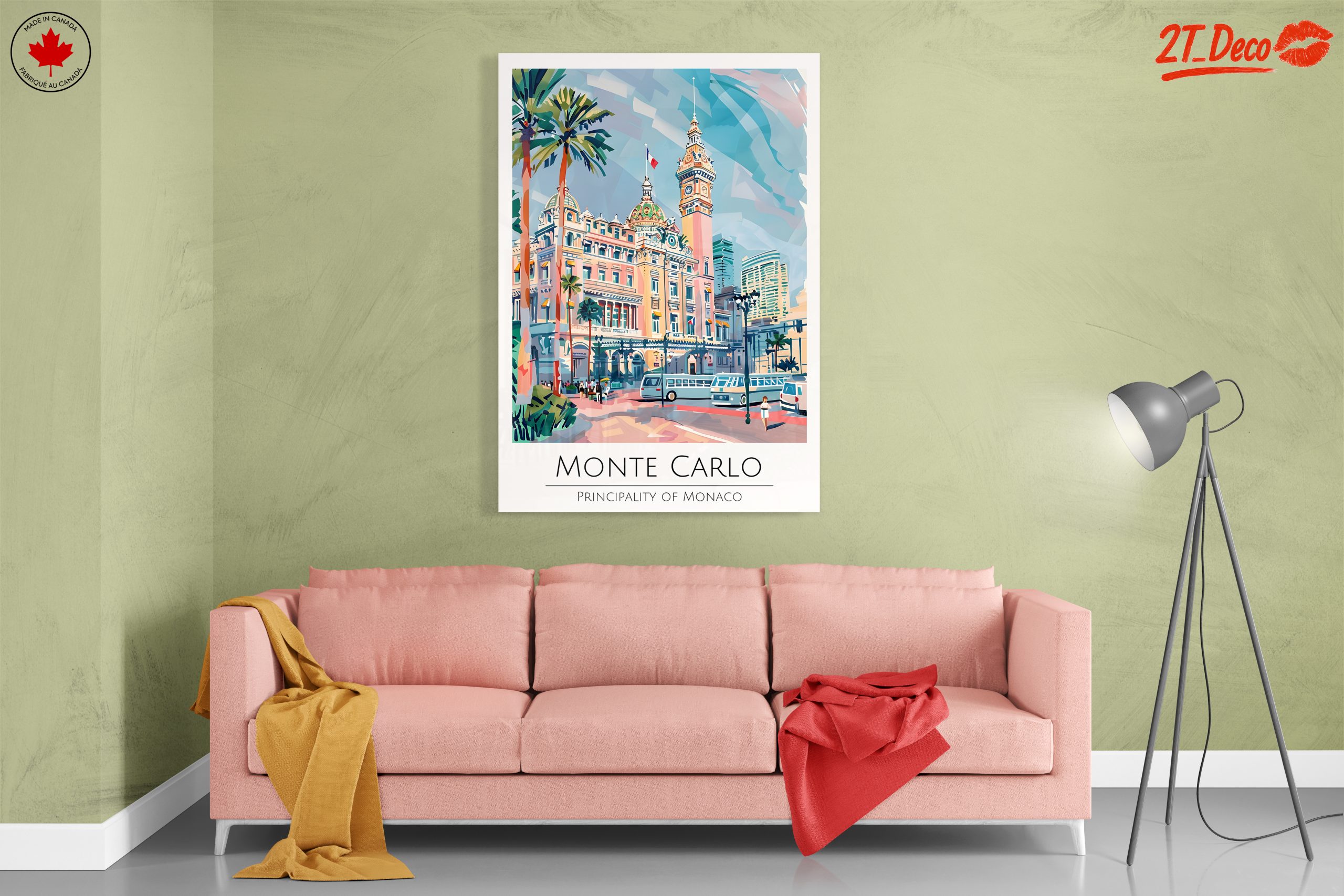 Monte Carlo City Scene Art - Image 7