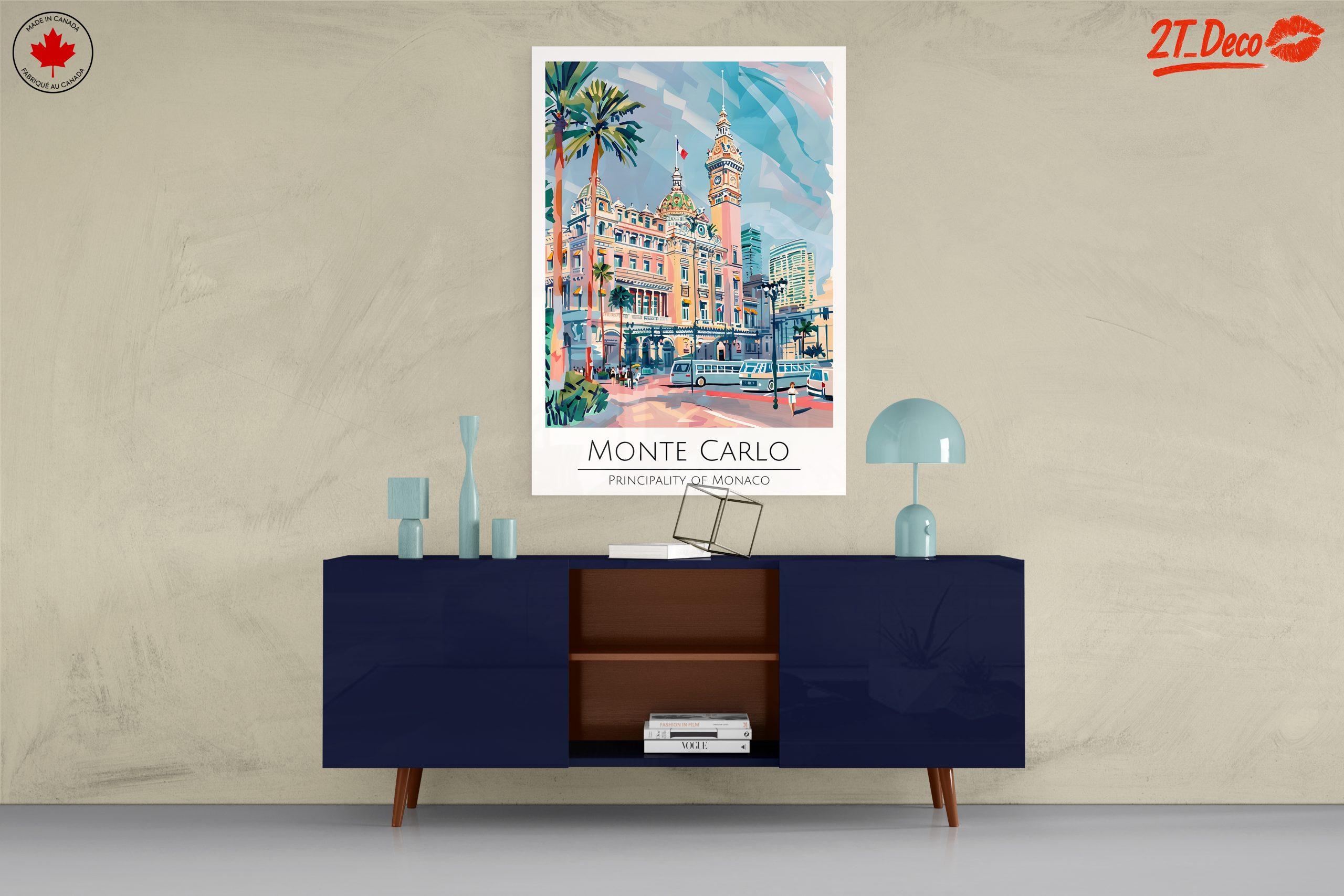Monte Carlo City Scene Art - Image 8