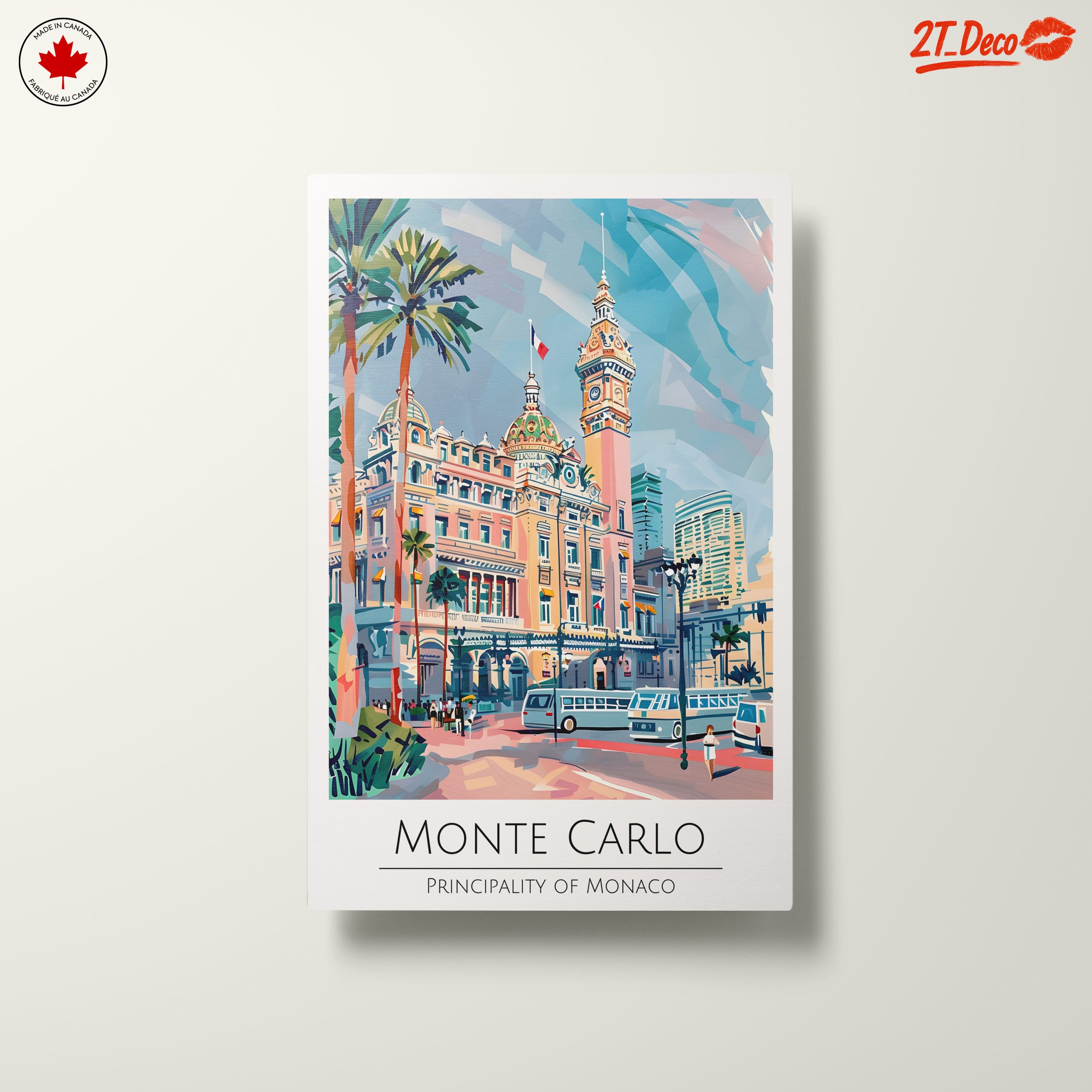 Monte Carlo City Scene Art - Image 10