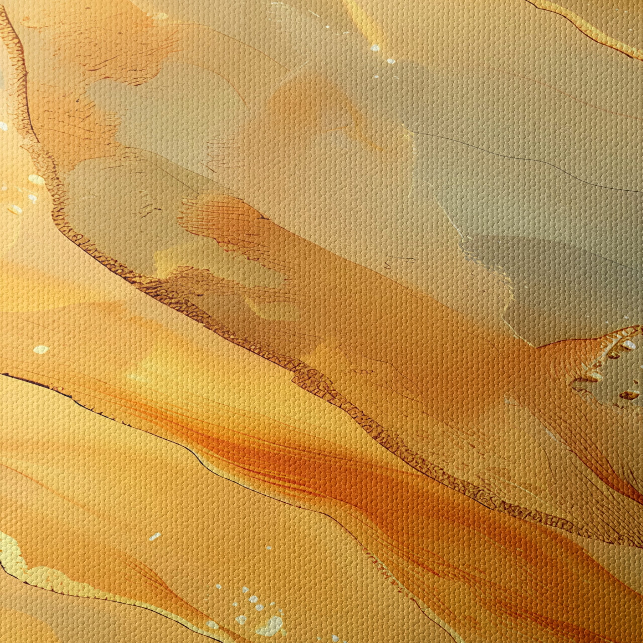 Elegant Abstract Composition in Gold and Blue - Image 4