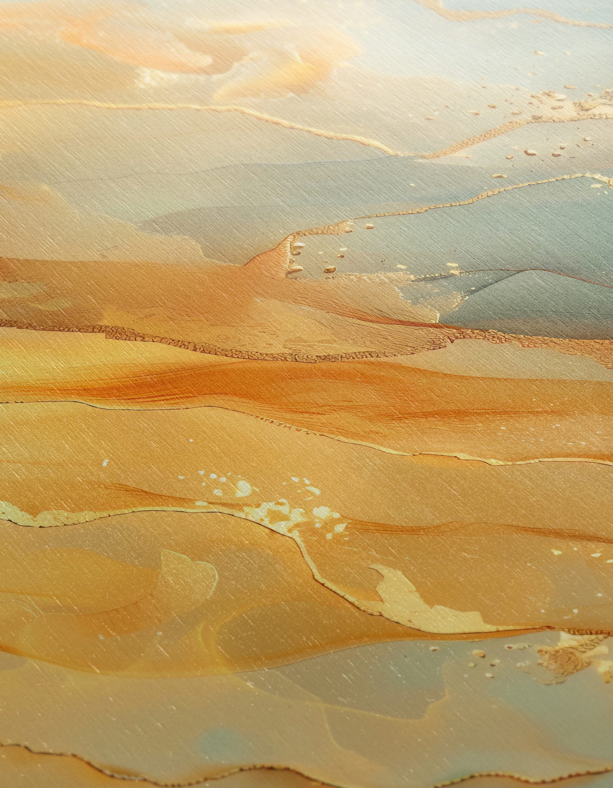 Elegant Abstract Composition in Gold and Blue - Image 12