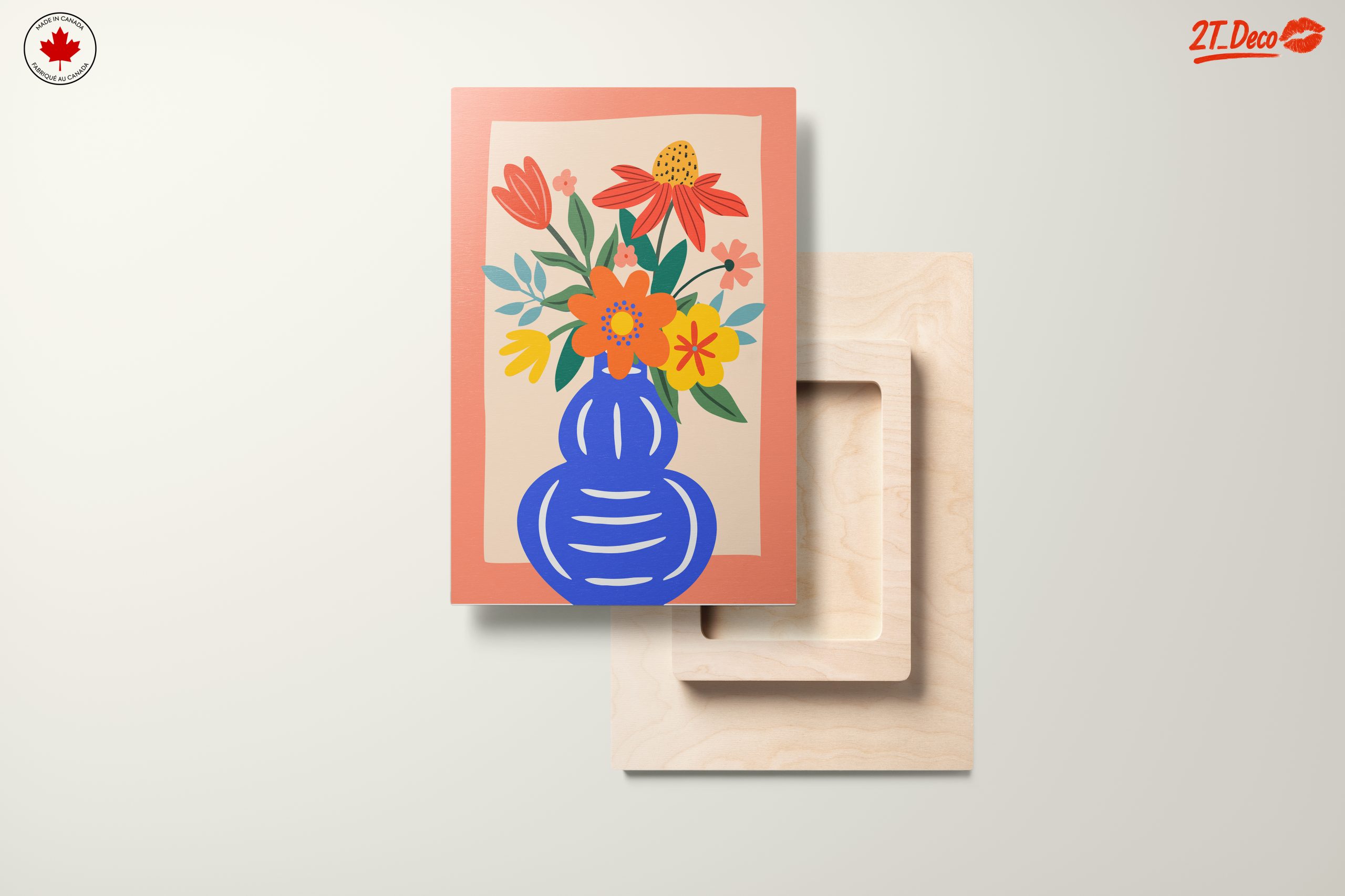 Vibrant Botanical Flower Arrangement Art - Image 11