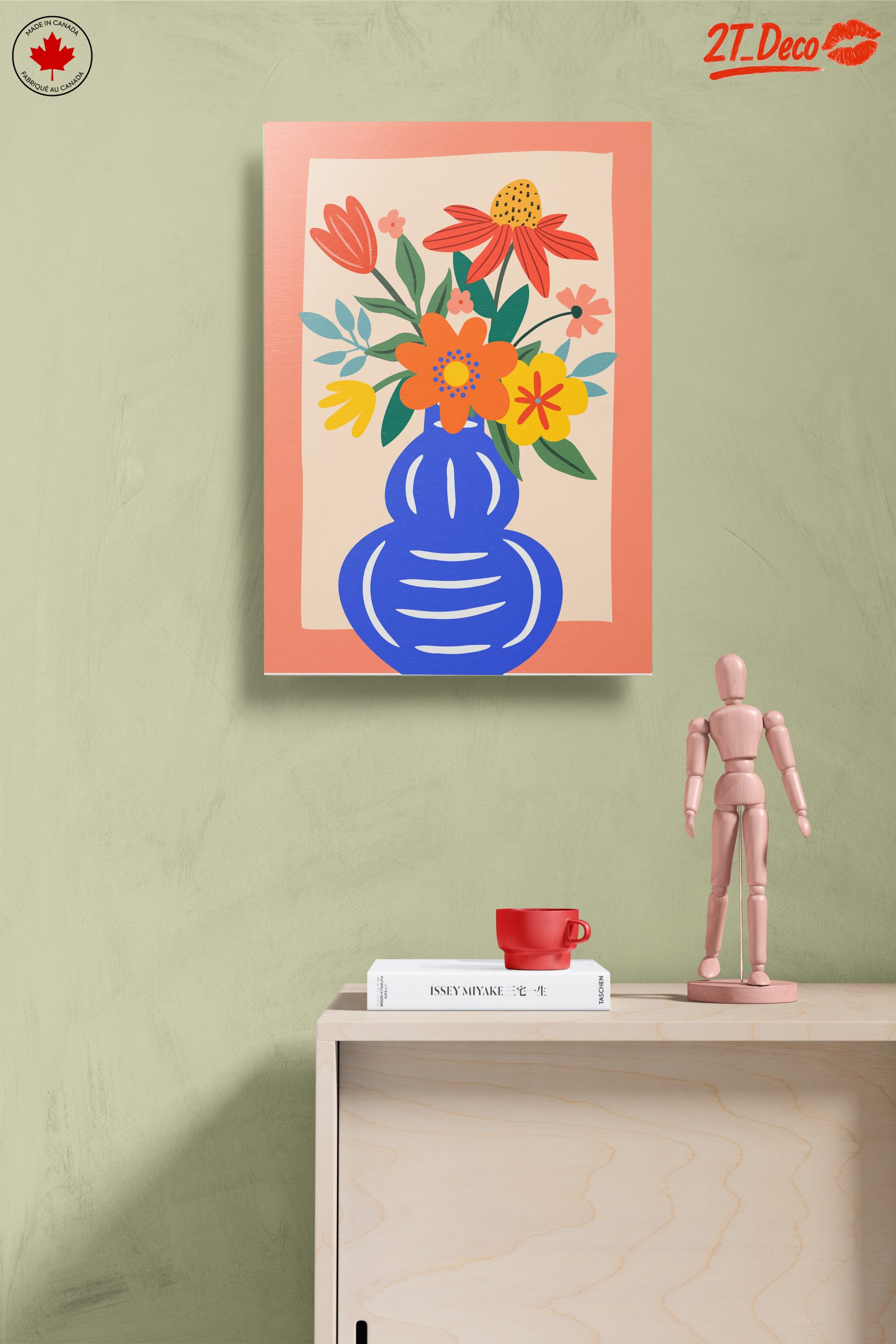 Vibrant Botanical Flower Arrangement Art - Image 14