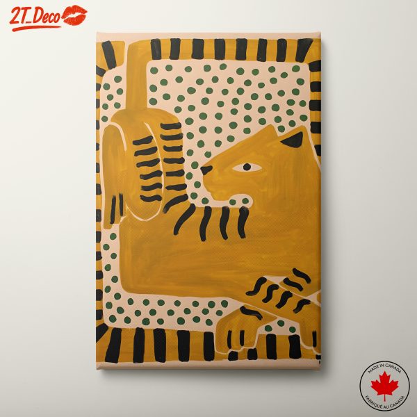 Whimsical Stylized Tiger Character Art