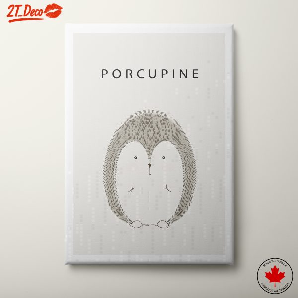 Cute Illustration of a Porcupine