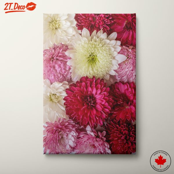 Vibrant Floral Arrangement in Pink and White