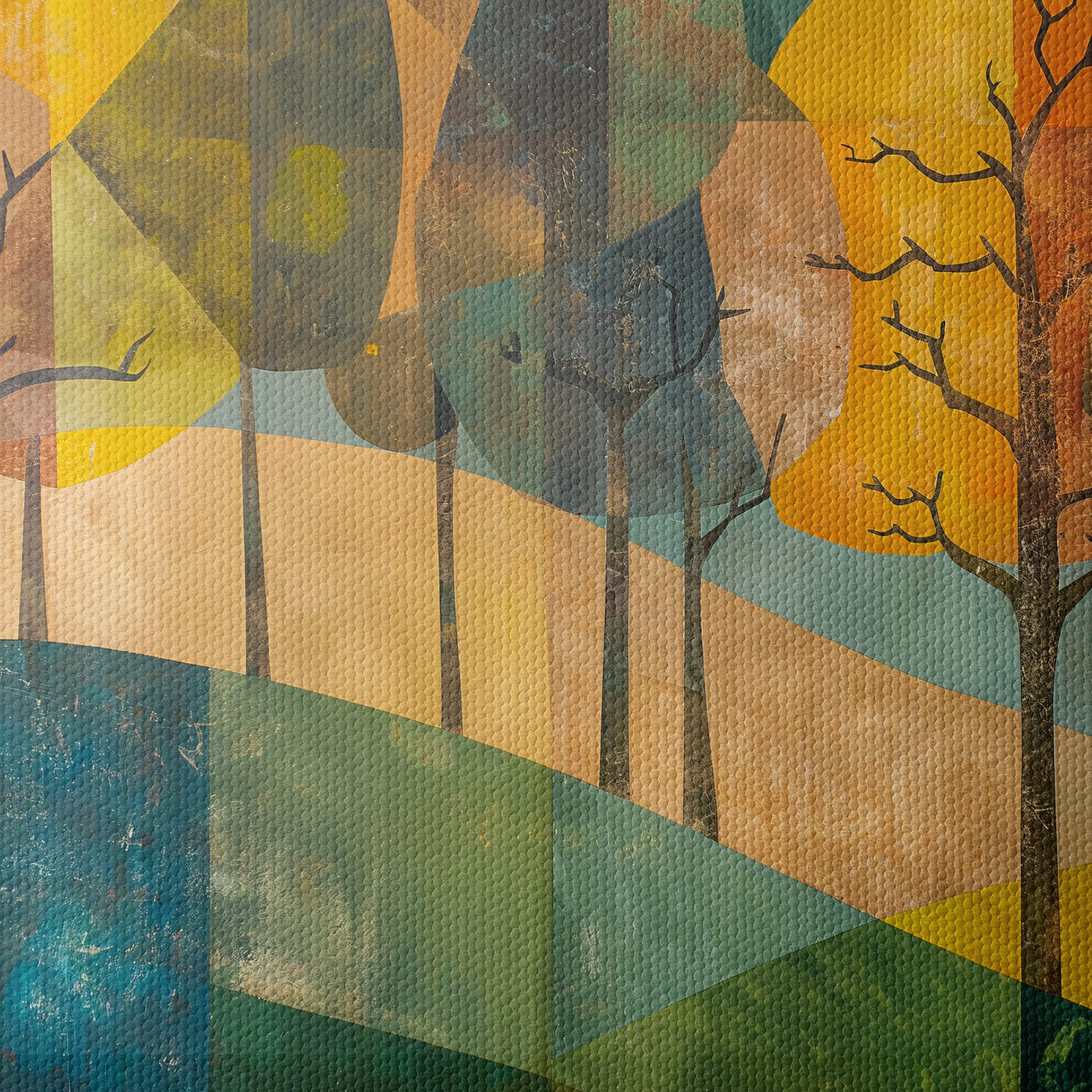Stylized Abstract Landscape with Trees - Image 4