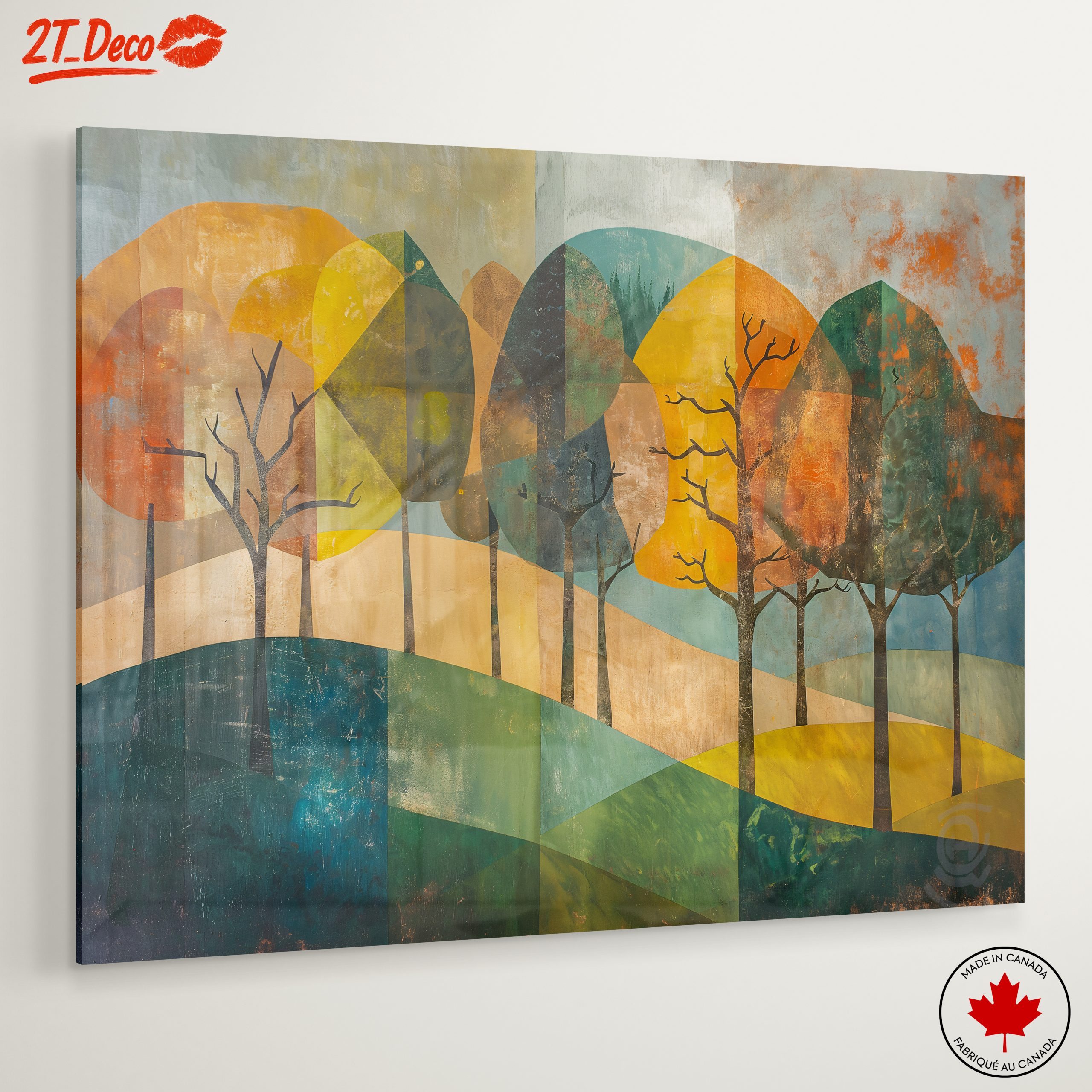 Stylized Abstract Landscape with Trees - Image 6