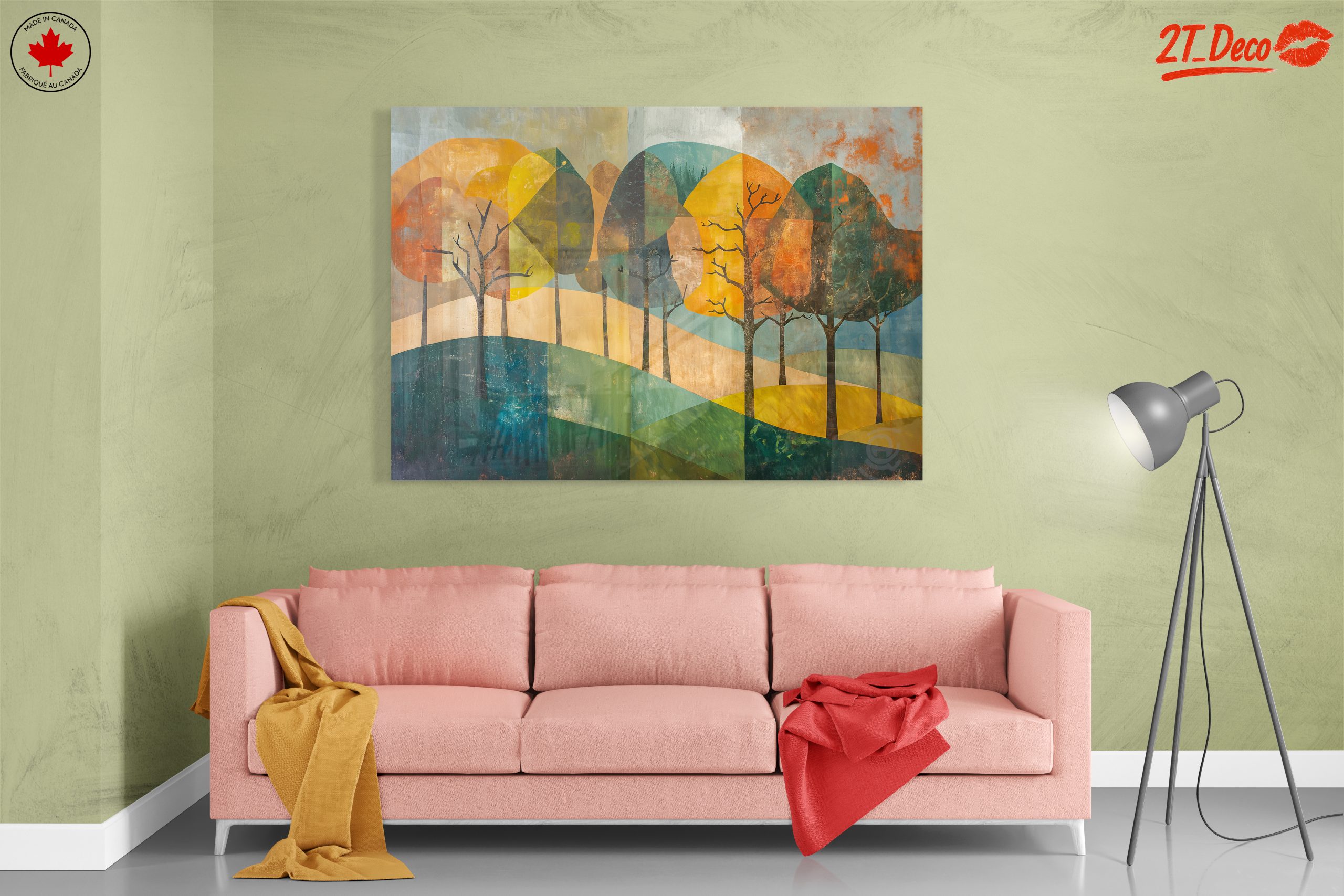 Stylized Abstract Landscape with Trees - Image 7