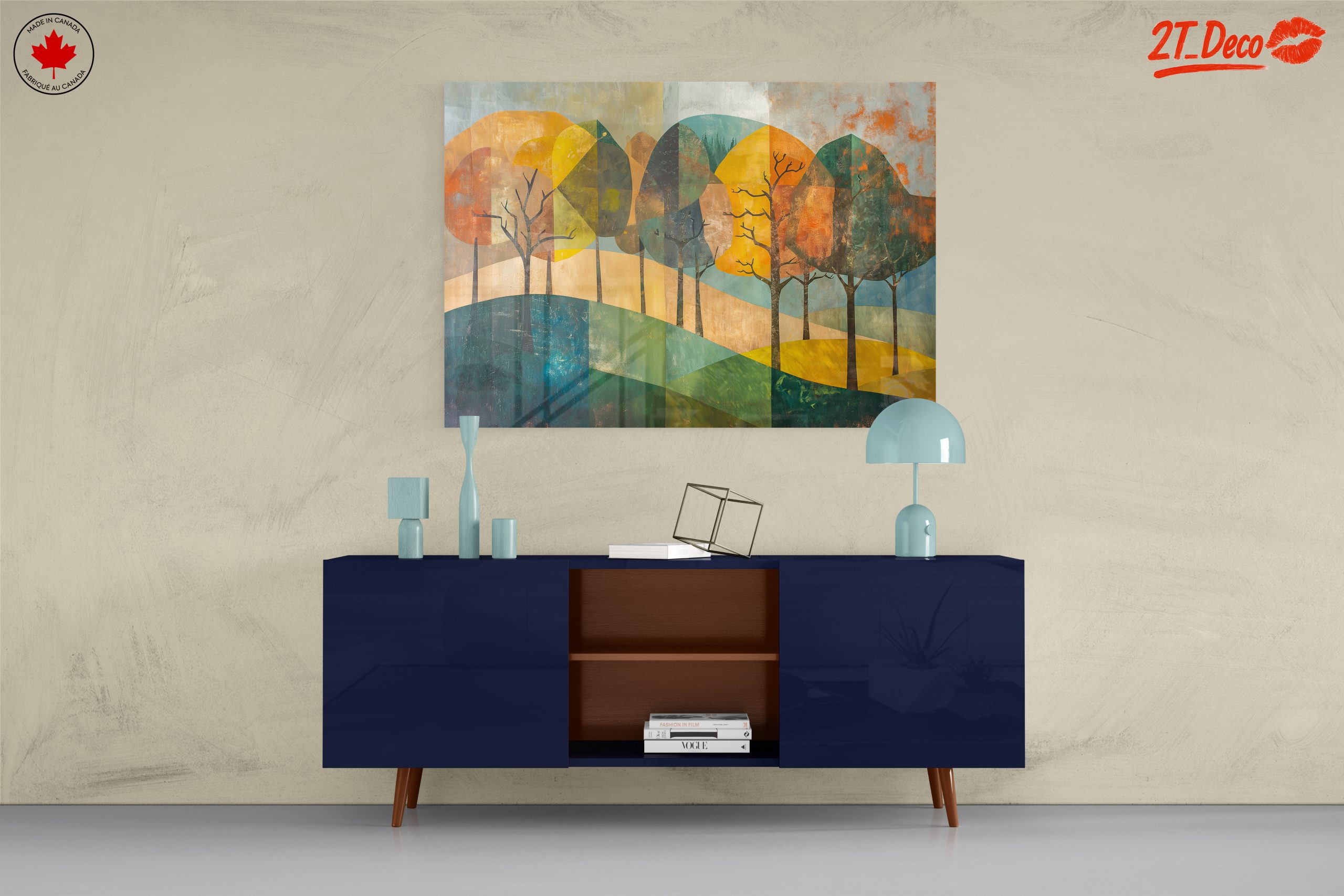 Stylized Abstract Landscape with Trees - Image 8