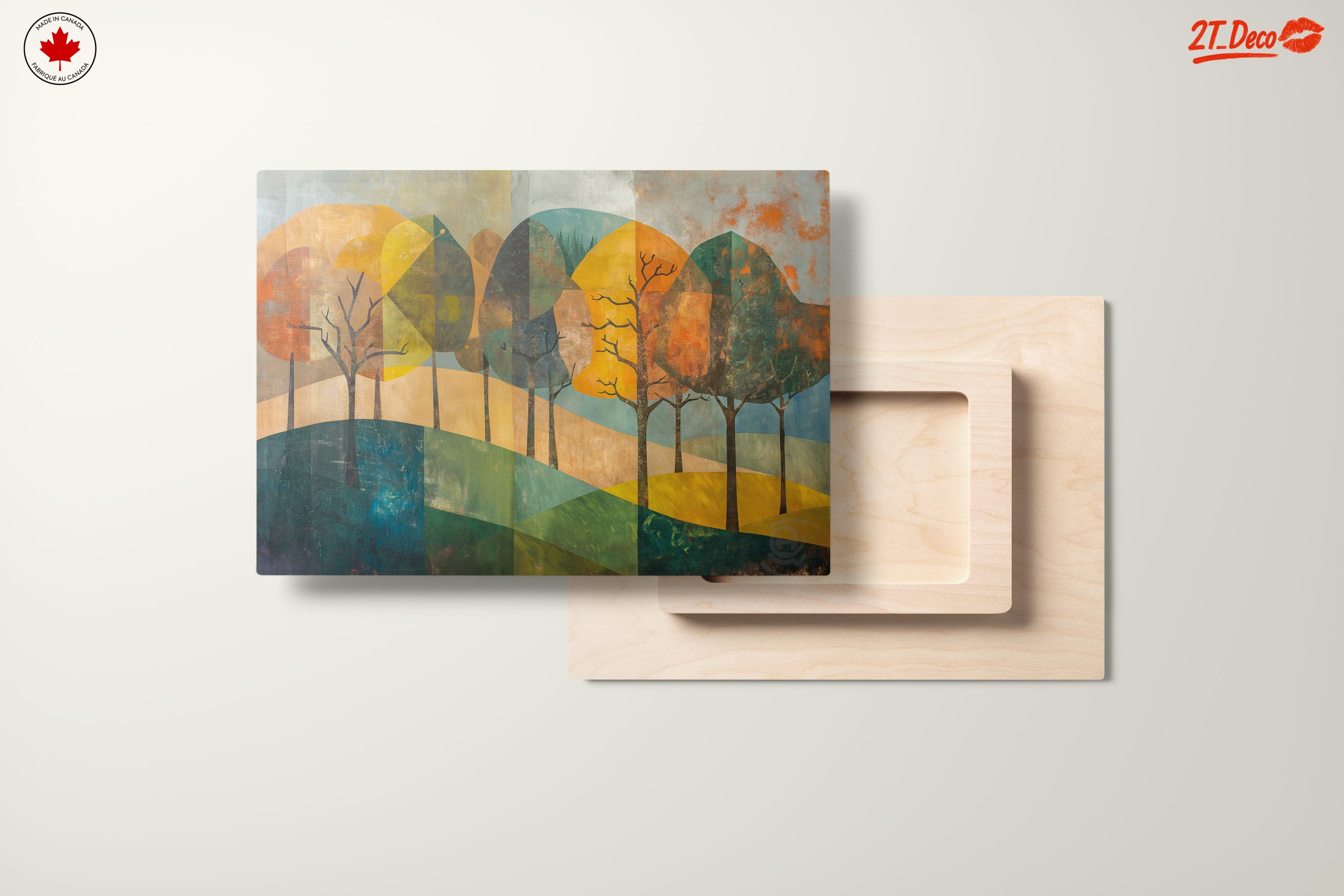 Stylized Abstract Landscape with Trees - Image 11