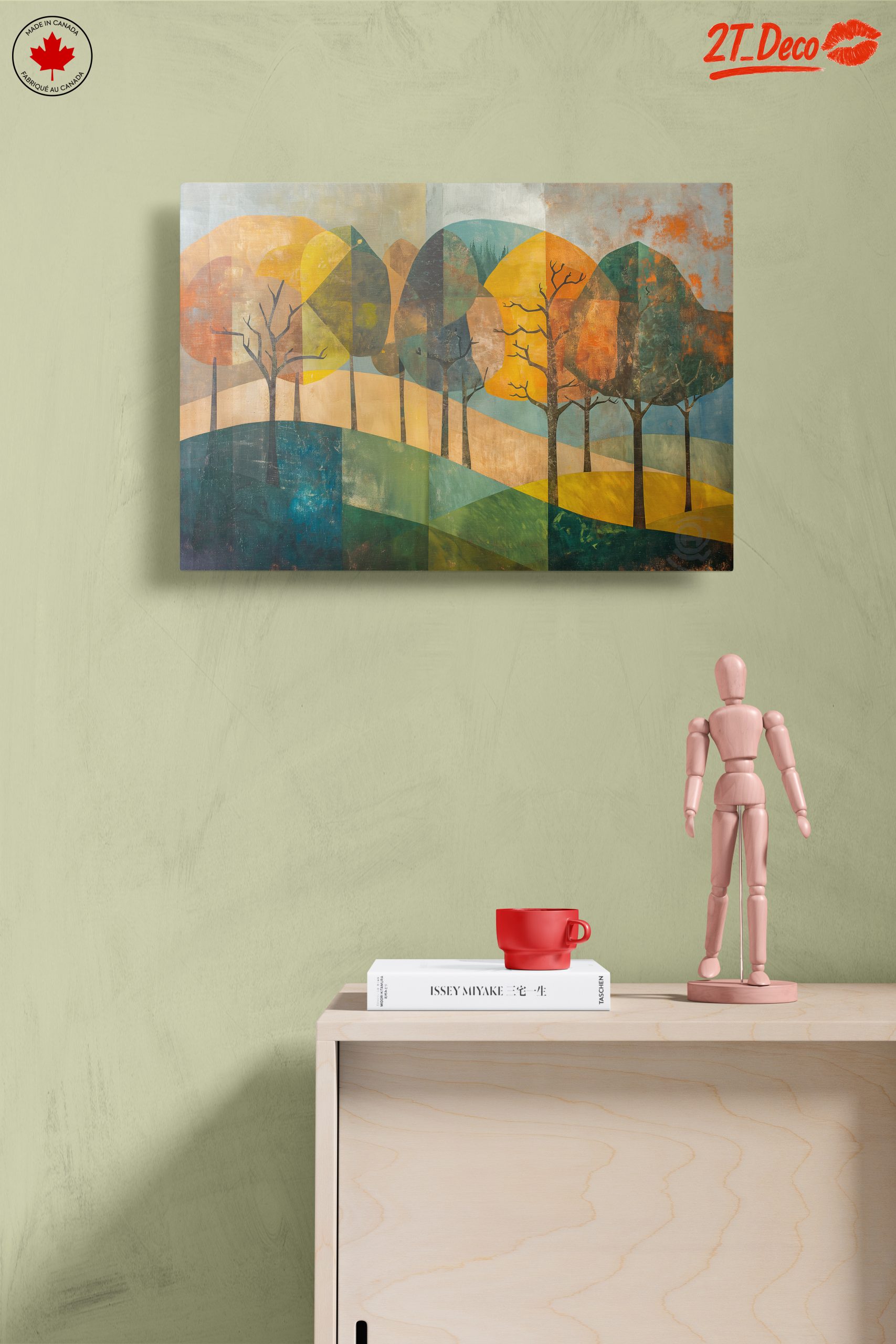 Stylized Abstract Landscape with Trees - Image 14