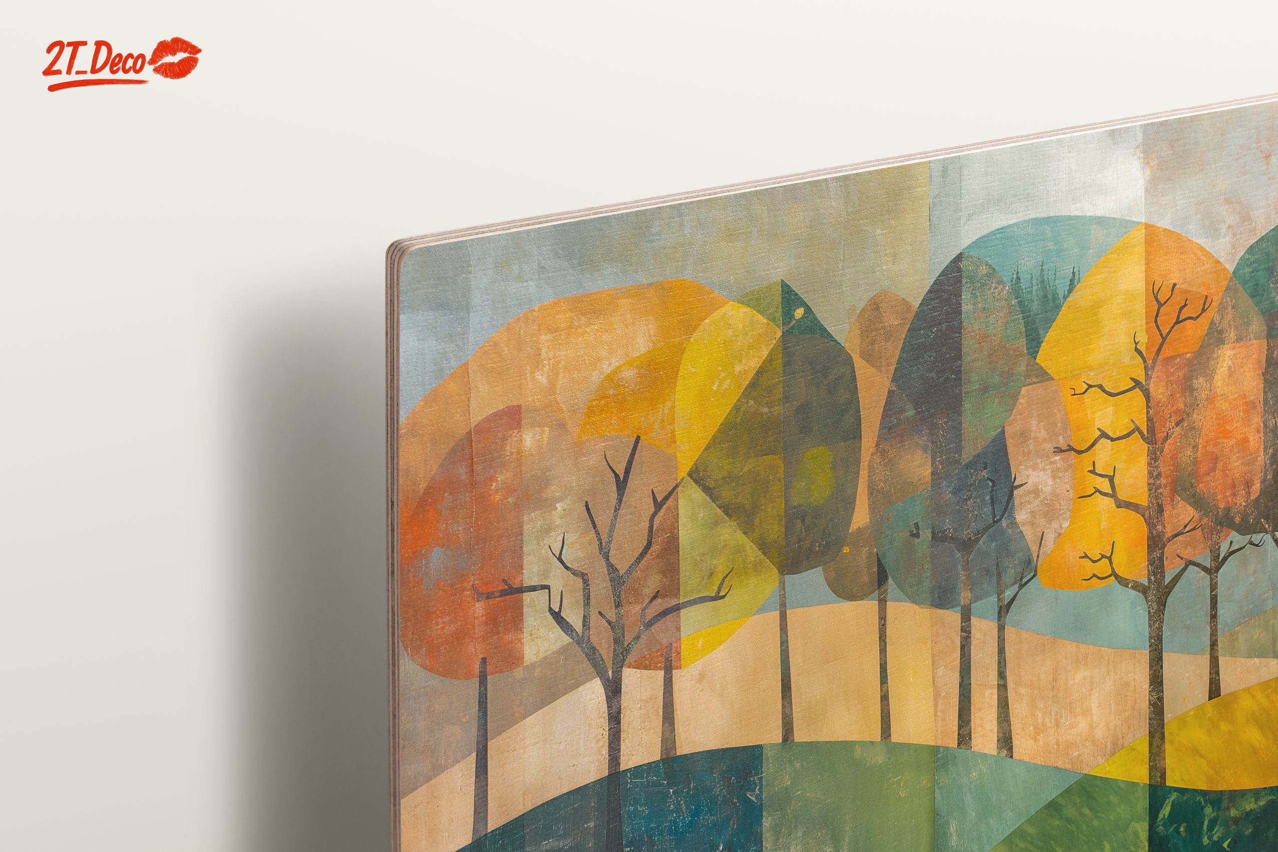 Stylized Abstract Landscape with Trees - Image 15