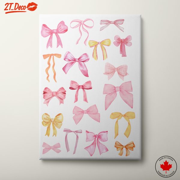 Decorative Ribbon Art in Soft Pastels