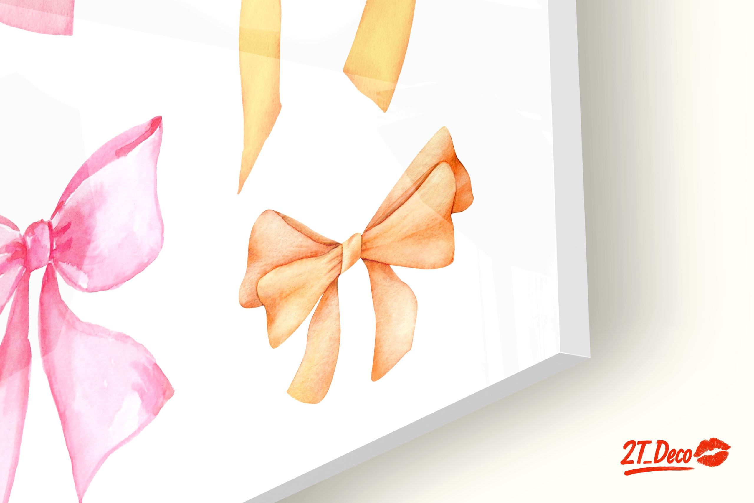 Decorative Ribbon Art in Soft Pastels - Image 9