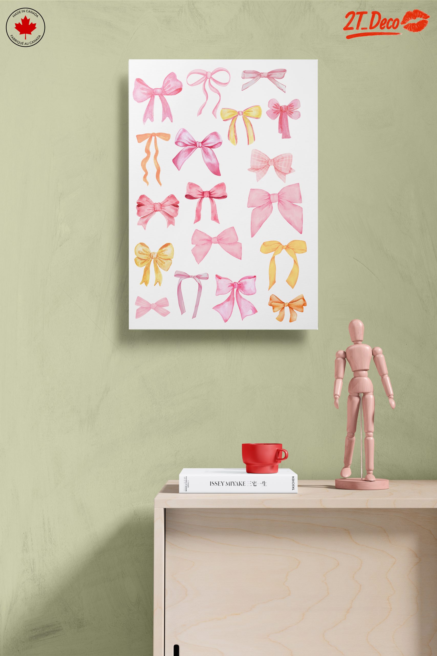 Decorative Ribbon Art in Soft Pastels - Image 14