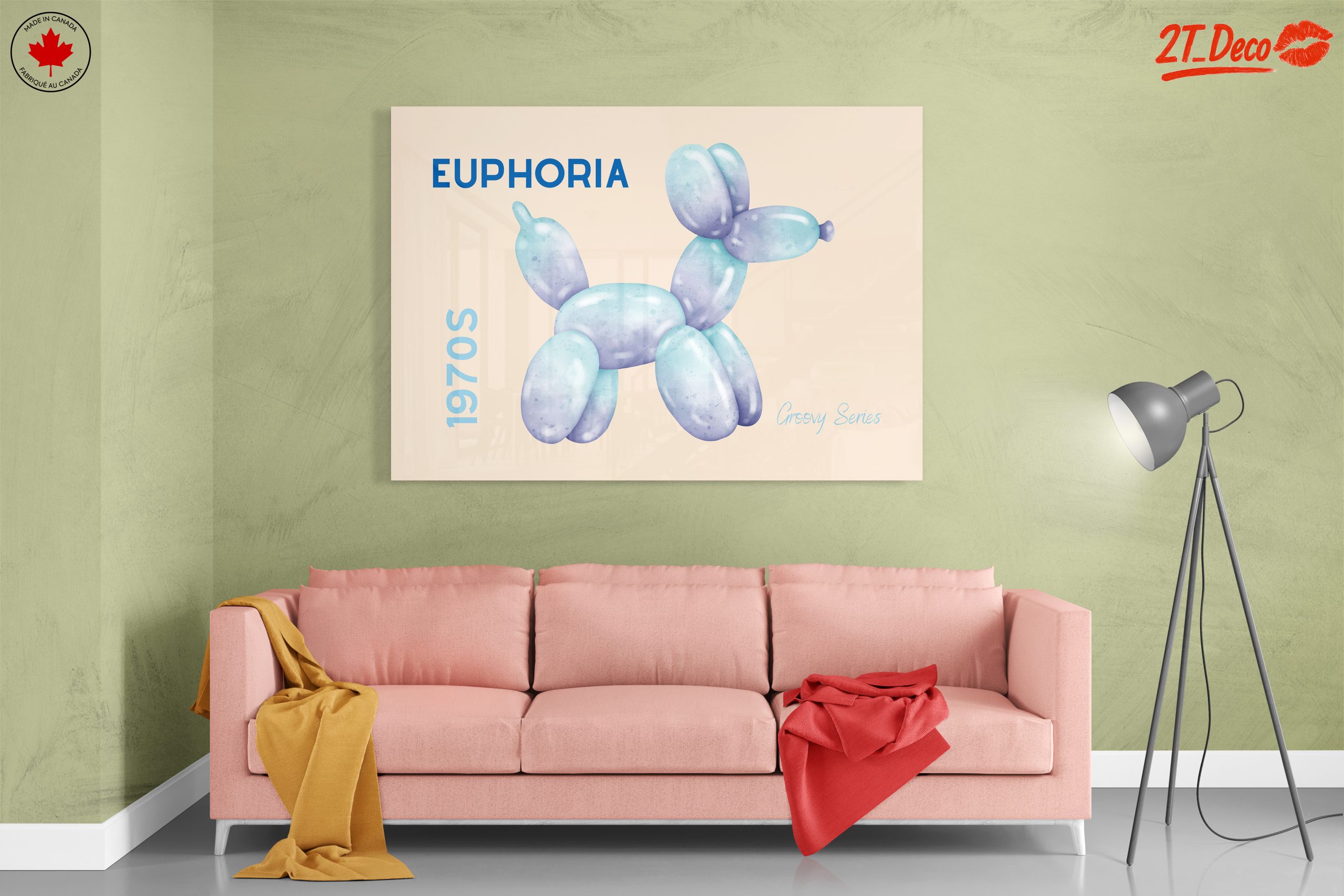 Colorful Balloon Dog Illustration from the 1970s - Image 7