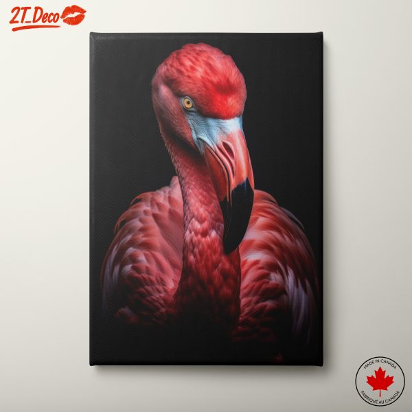 Striking Portrait of a Flamingo