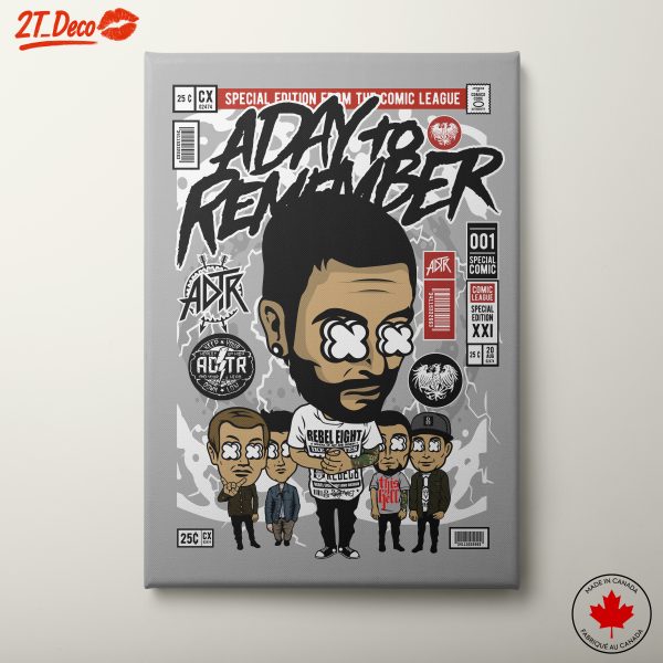 A Day To Remember Comic Style Artwork