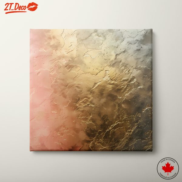 Abstract Textured Art with Warm Hues