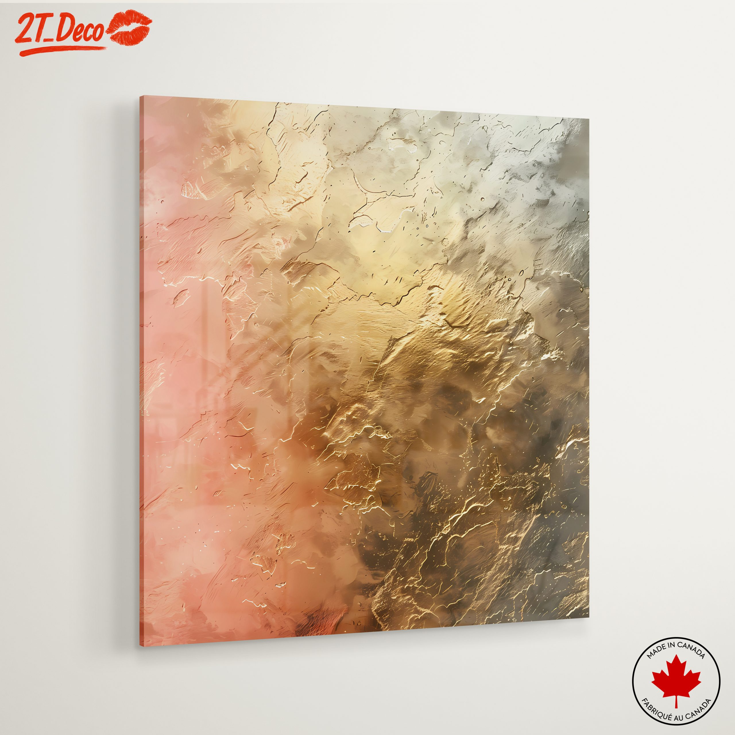Abstract Textured Art with Warm Hues - Image 6