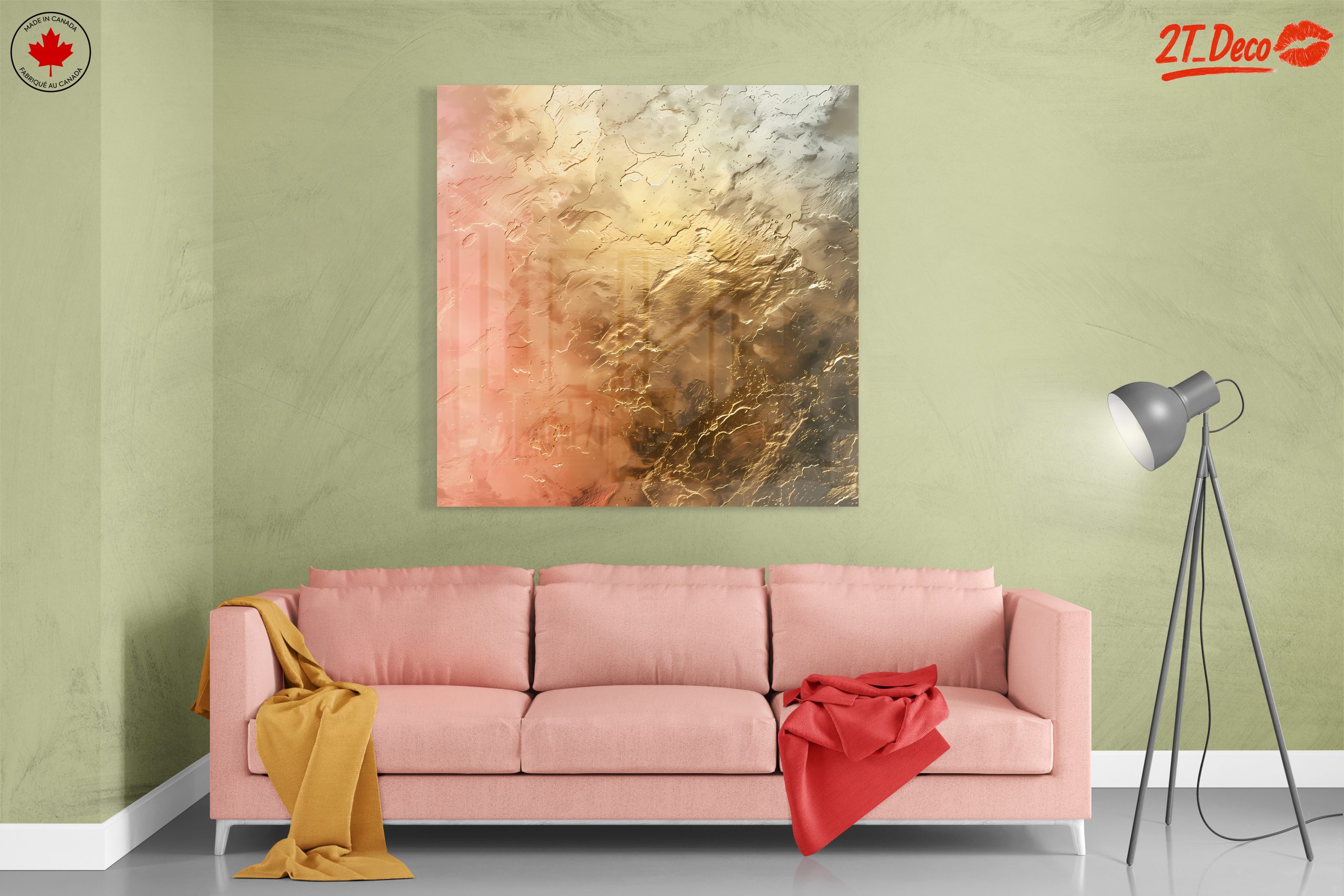 Abstract Textured Art with Warm Hues - Image 7