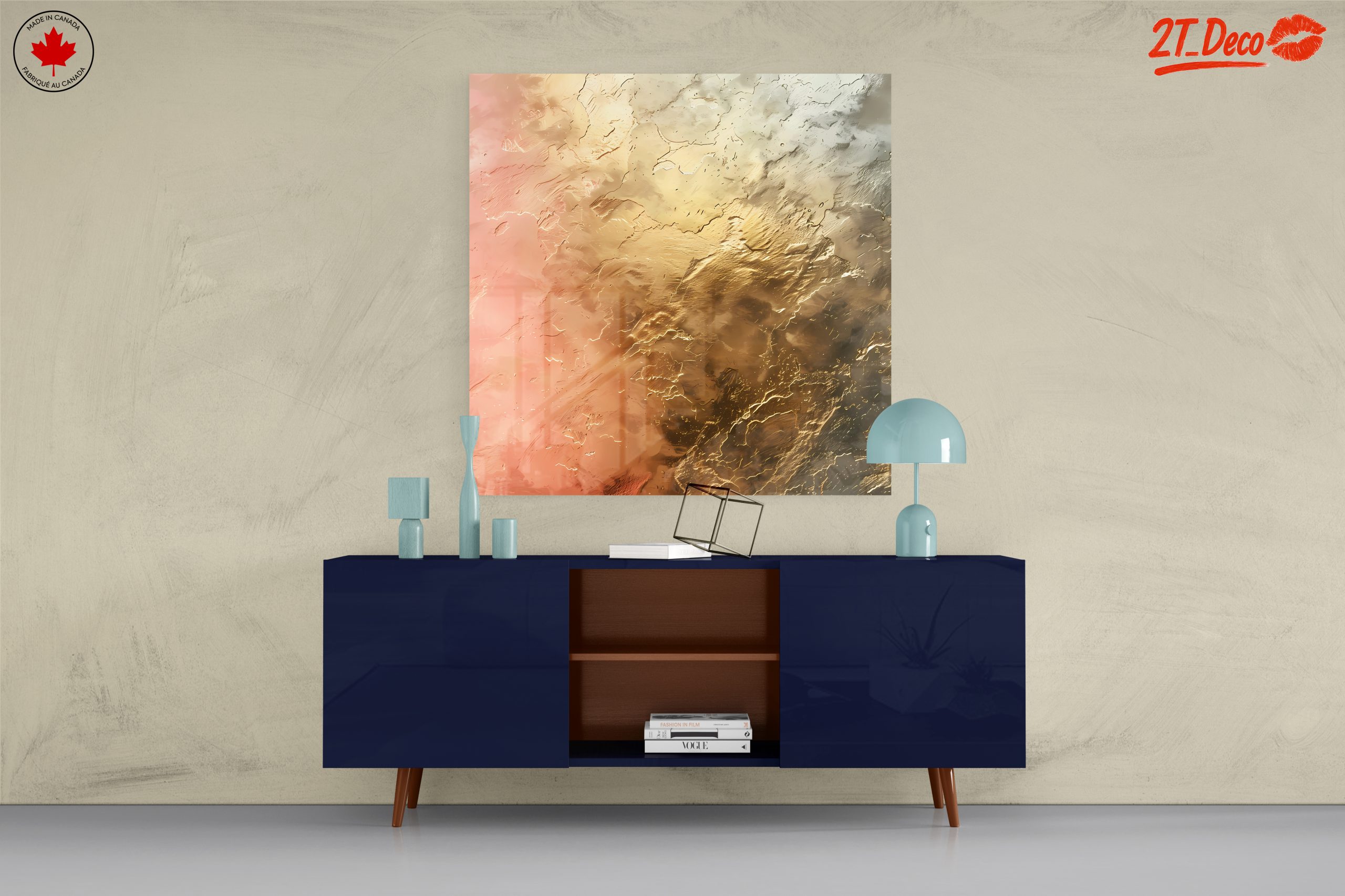Abstract Textured Art with Warm Hues - Image 8