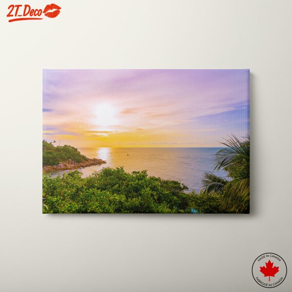 Serene Ocean Sunset Landscape
