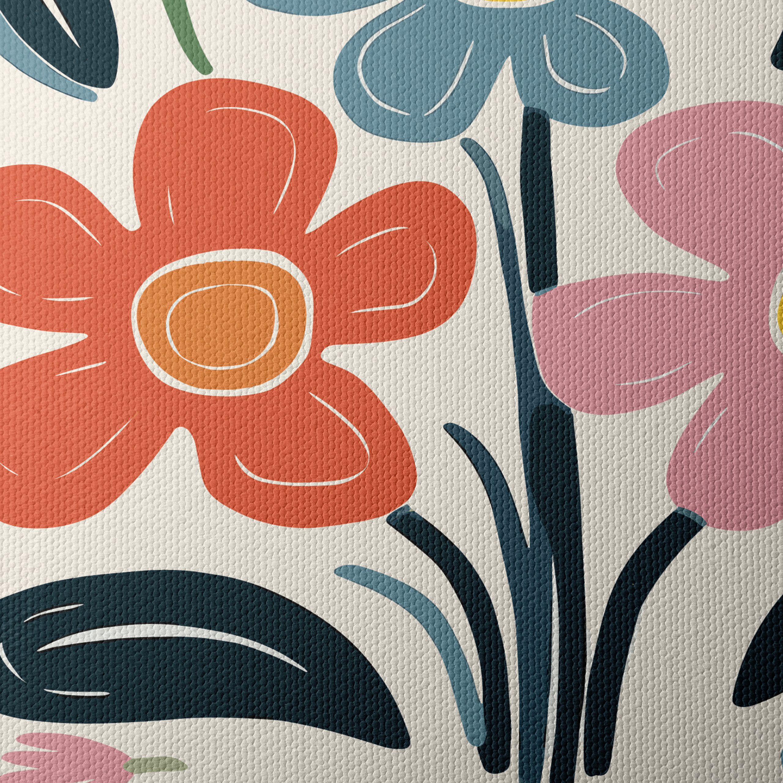 Colorful Botanical Abstract Flower Art - Image 4
