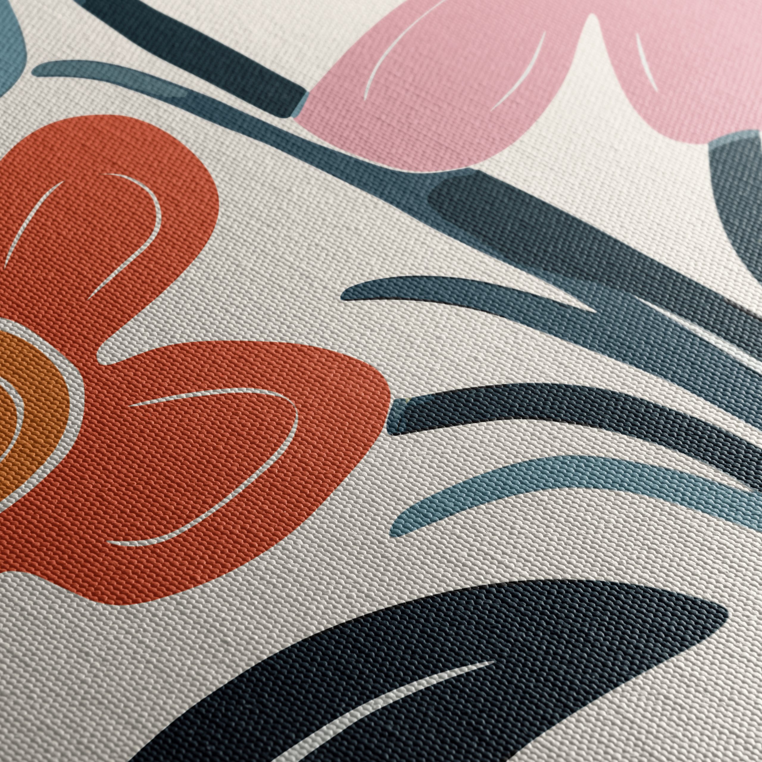 Colorful Botanical Abstract Flower Art - Image 5