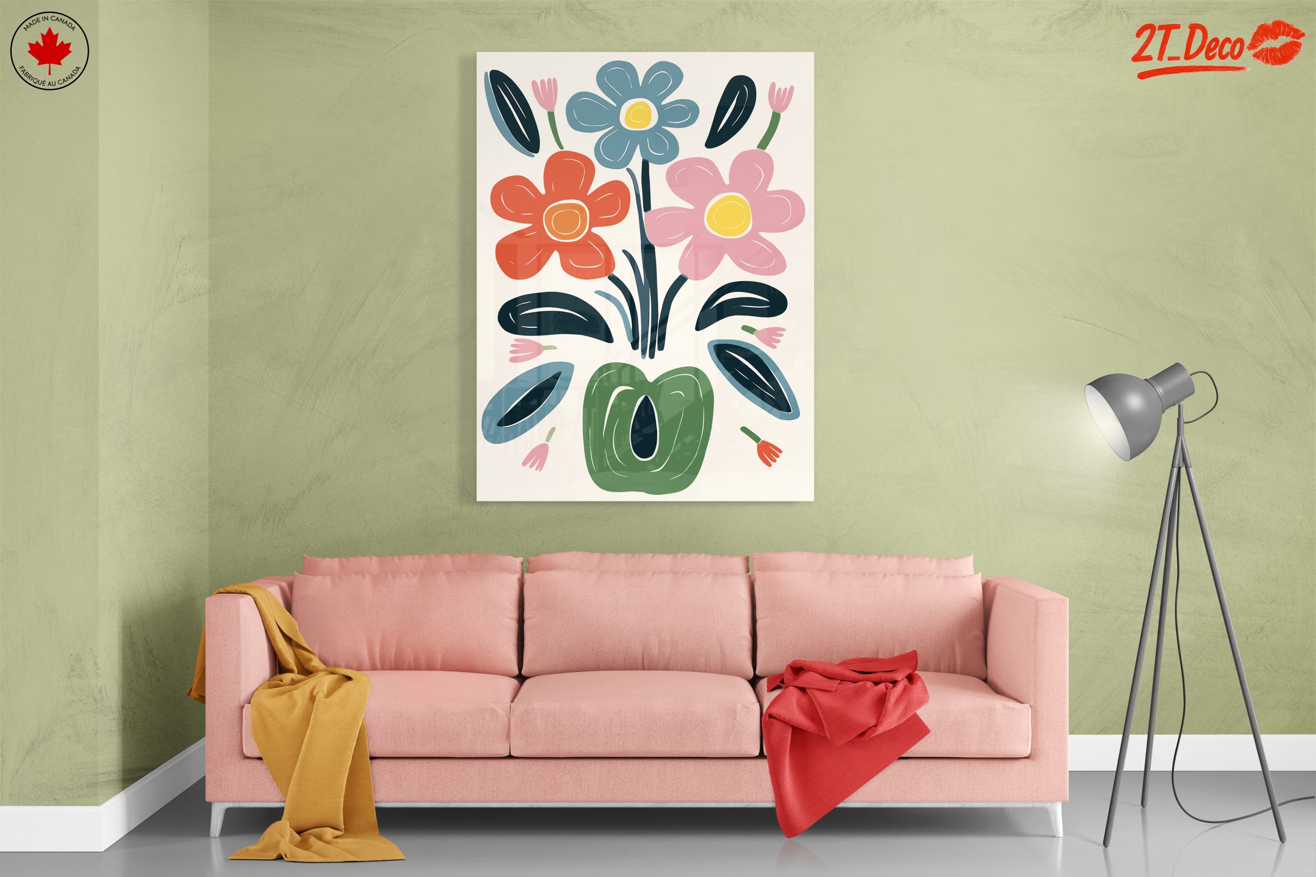 Colorful Botanical Abstract Flower Art - Image 7