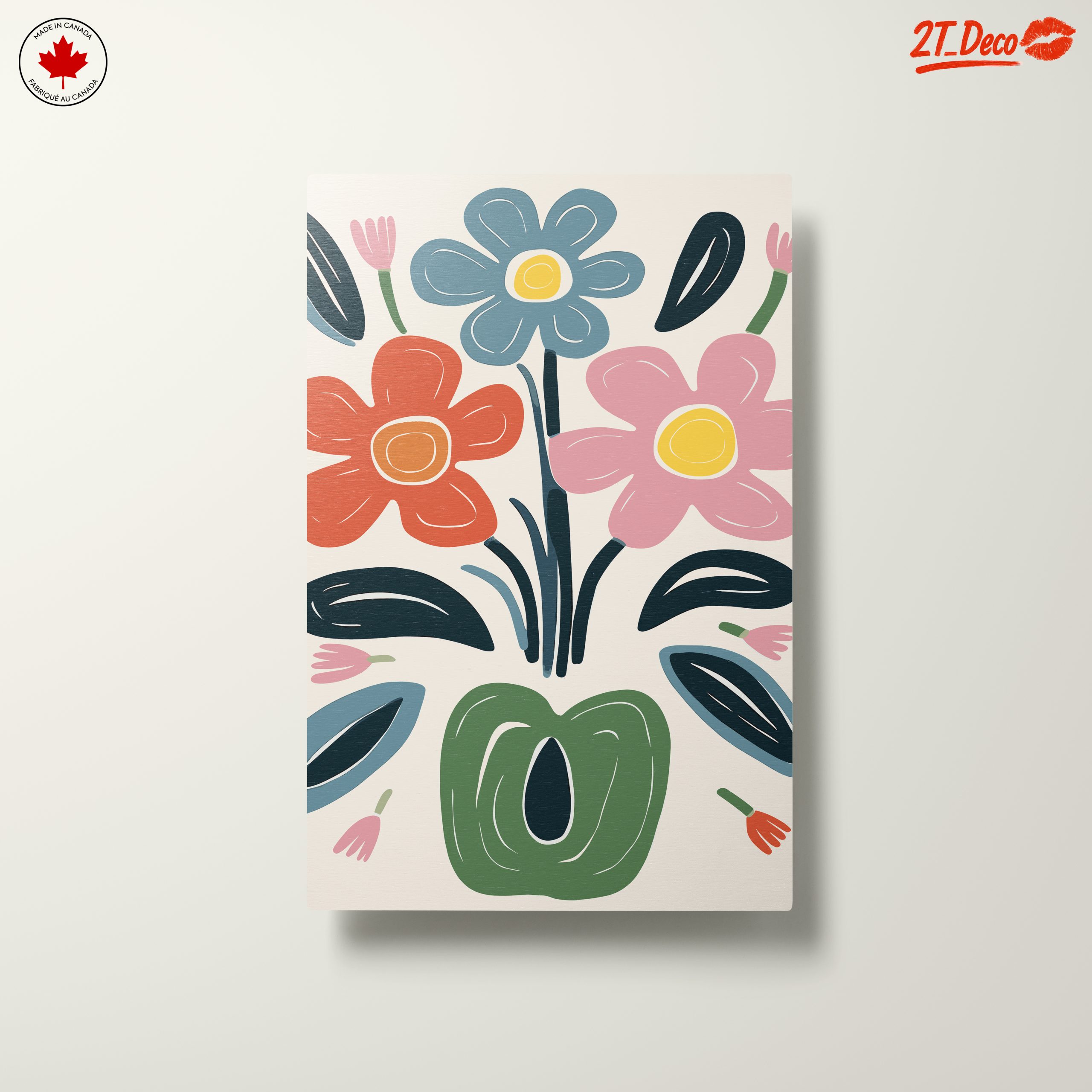 Colorful Botanical Abstract Flower Art - Image 10