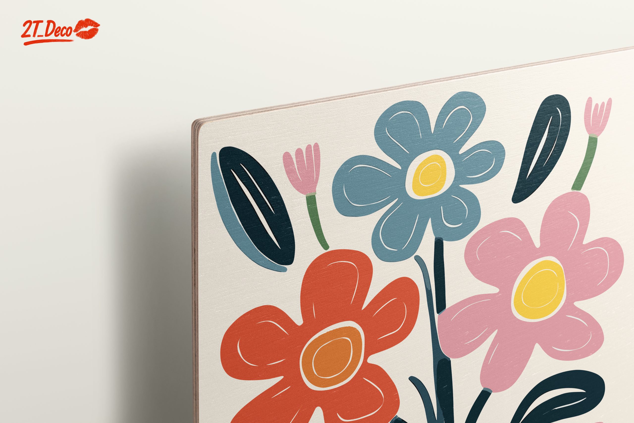 Colorful Botanical Abstract Flower Art - Image 15