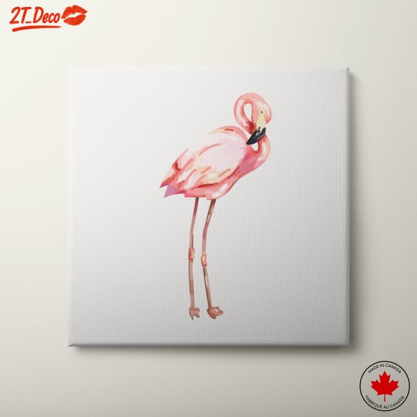 Elegant Pink Flamingo Illustration