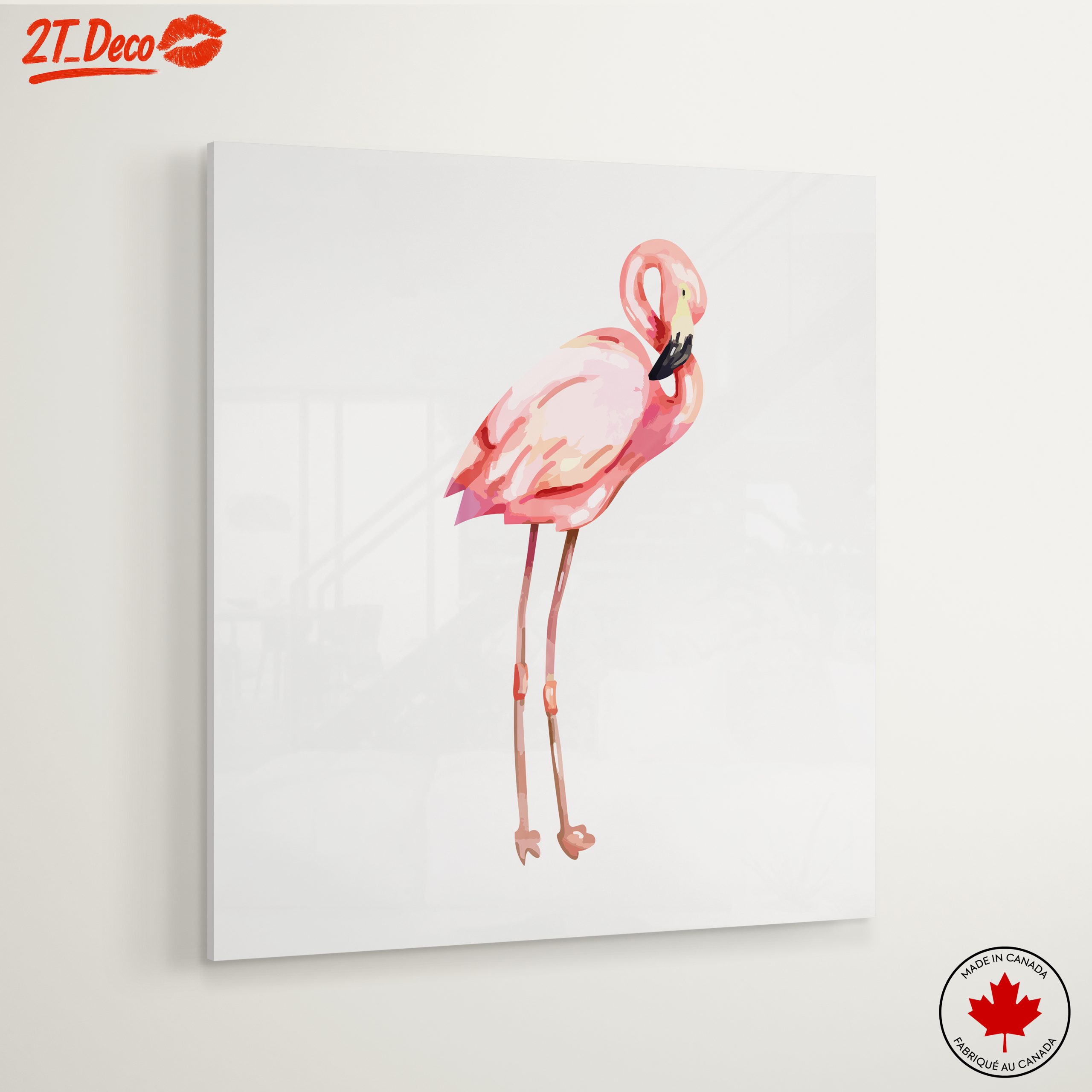 Elegant Pink Flamingo Illustration - Image 6