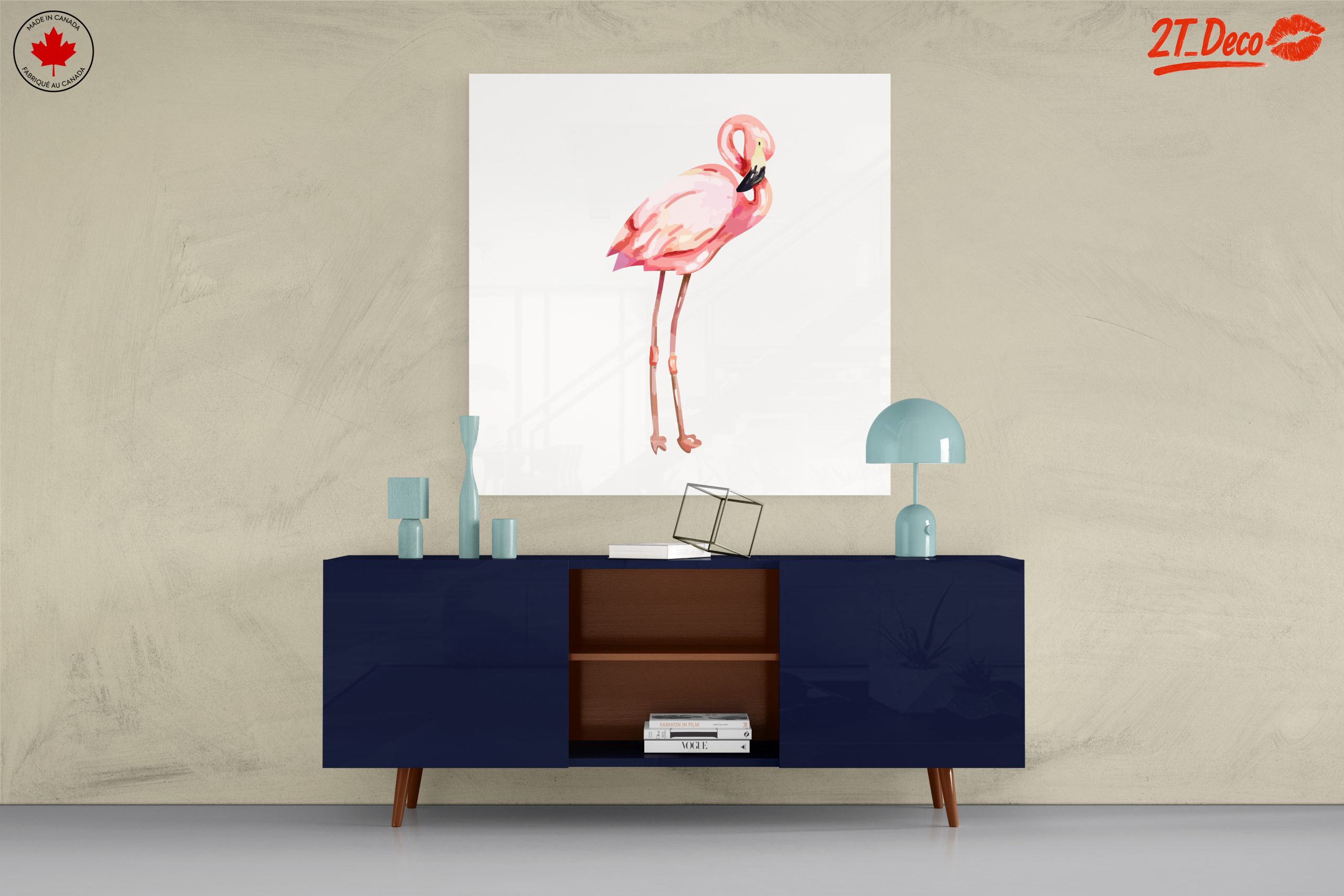 Elegant Pink Flamingo Illustration - Image 8